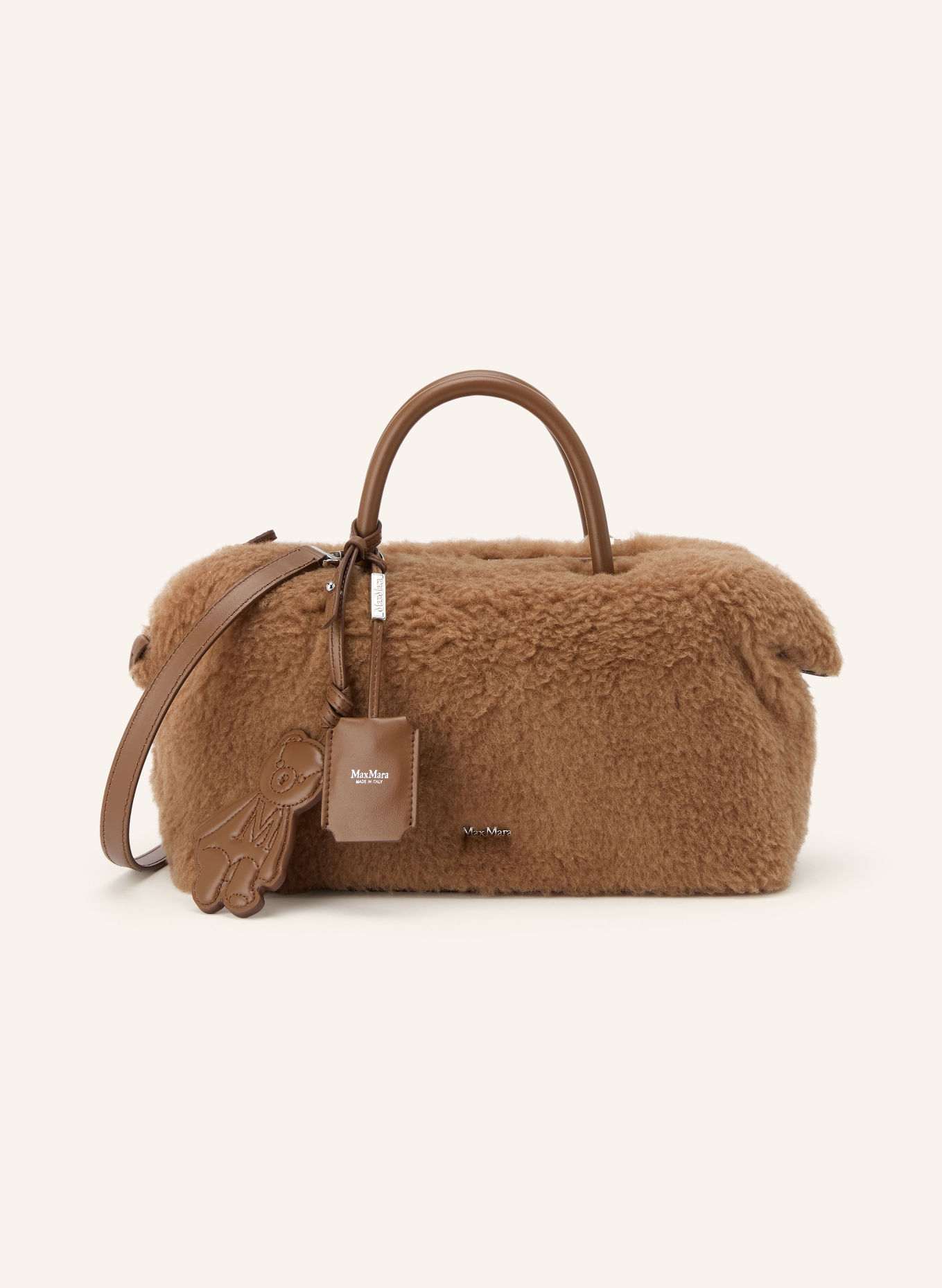 Max Mara Handtasche TEDDYHOLDALM: HELLBRAUN / BRAUN