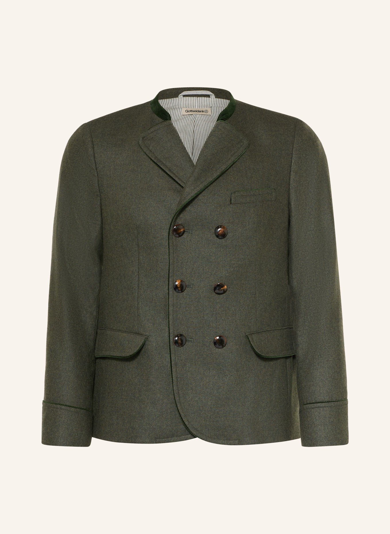 Gottseidank Janker KORBE Extra Slim Fit: DONKERGROEN
