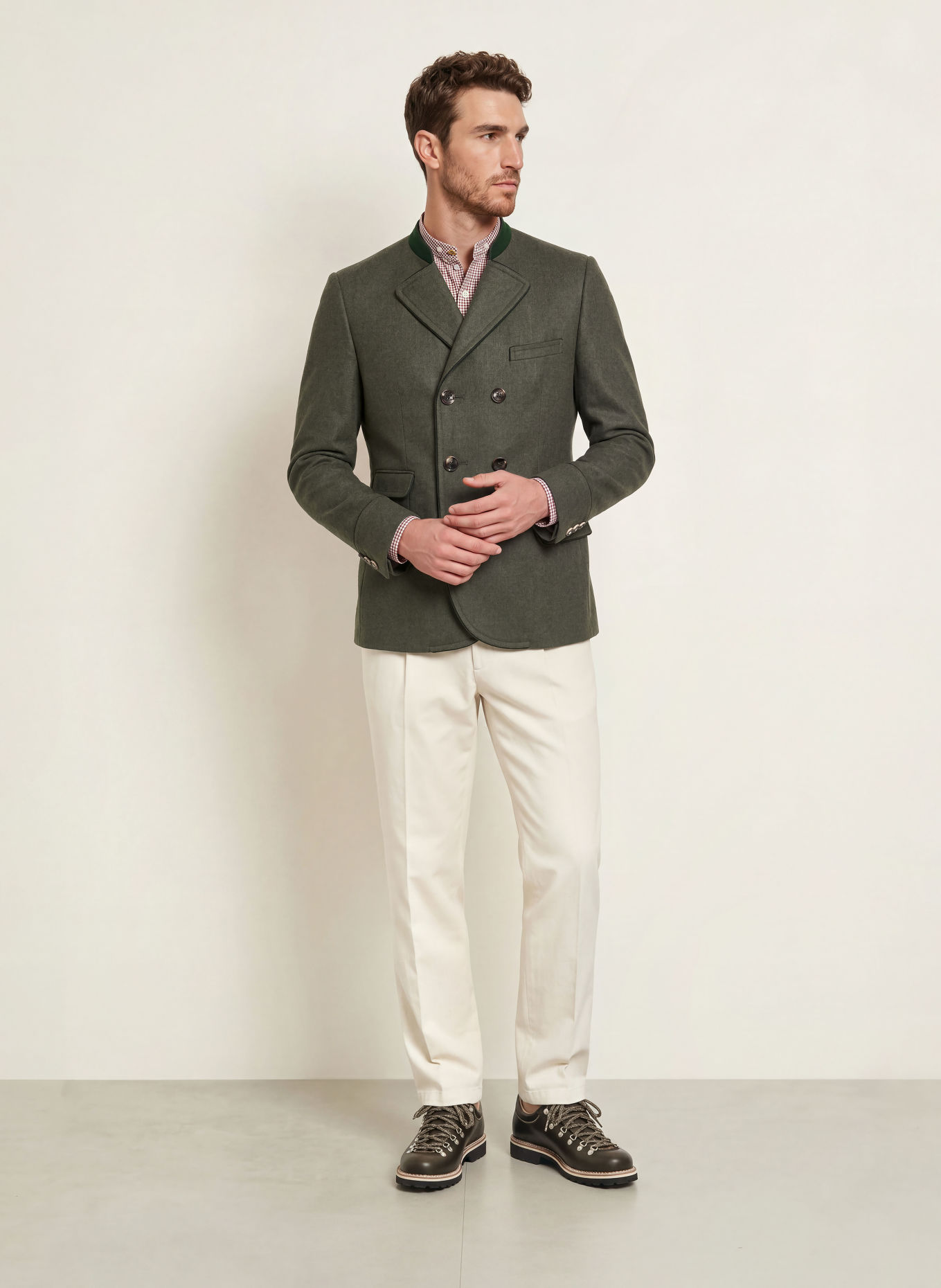 Gottseidank Janker KORBE Extra Slim Fit: DONKERGROEN