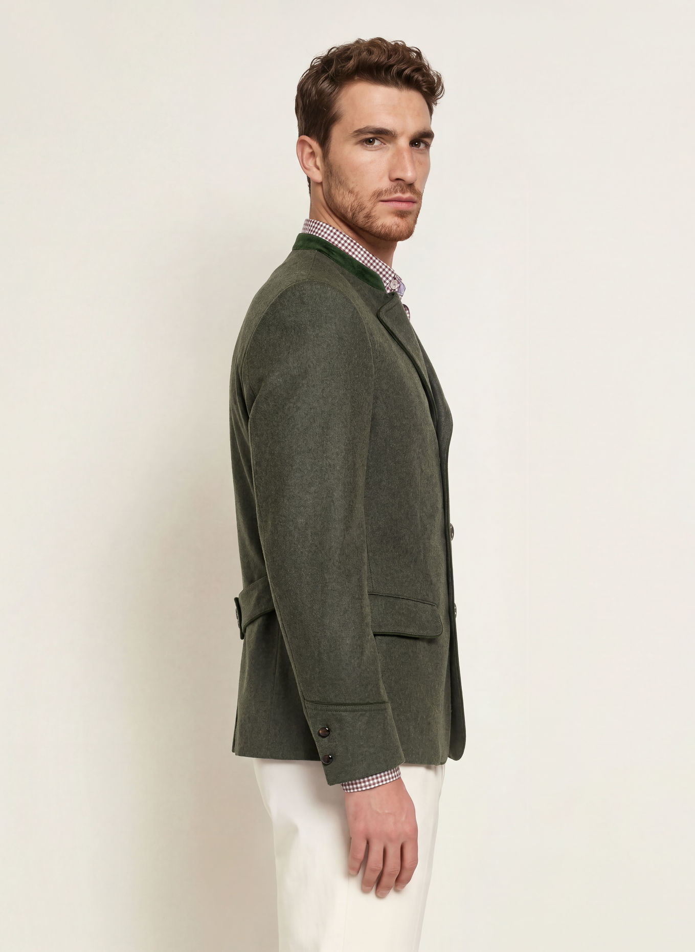 Gottseidank Janker KORBE Extra Slim Fit: DONKERGROEN