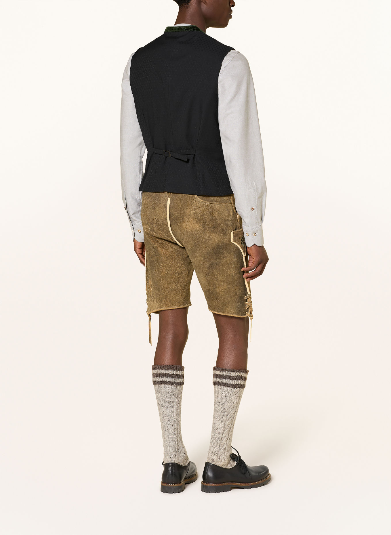 Gottseidank Veste sans manches traditionnelle KONSTANTIN: BLEU FONCÉ / GROEN / NOIR