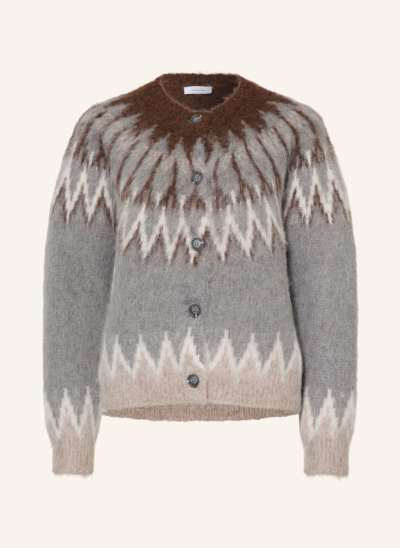 darling harbour Gilet en alpaga: GREY MELANGE