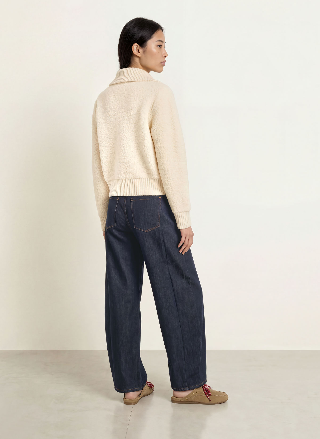 darling harbour Gilet en mélange de matières: OFFWHITE