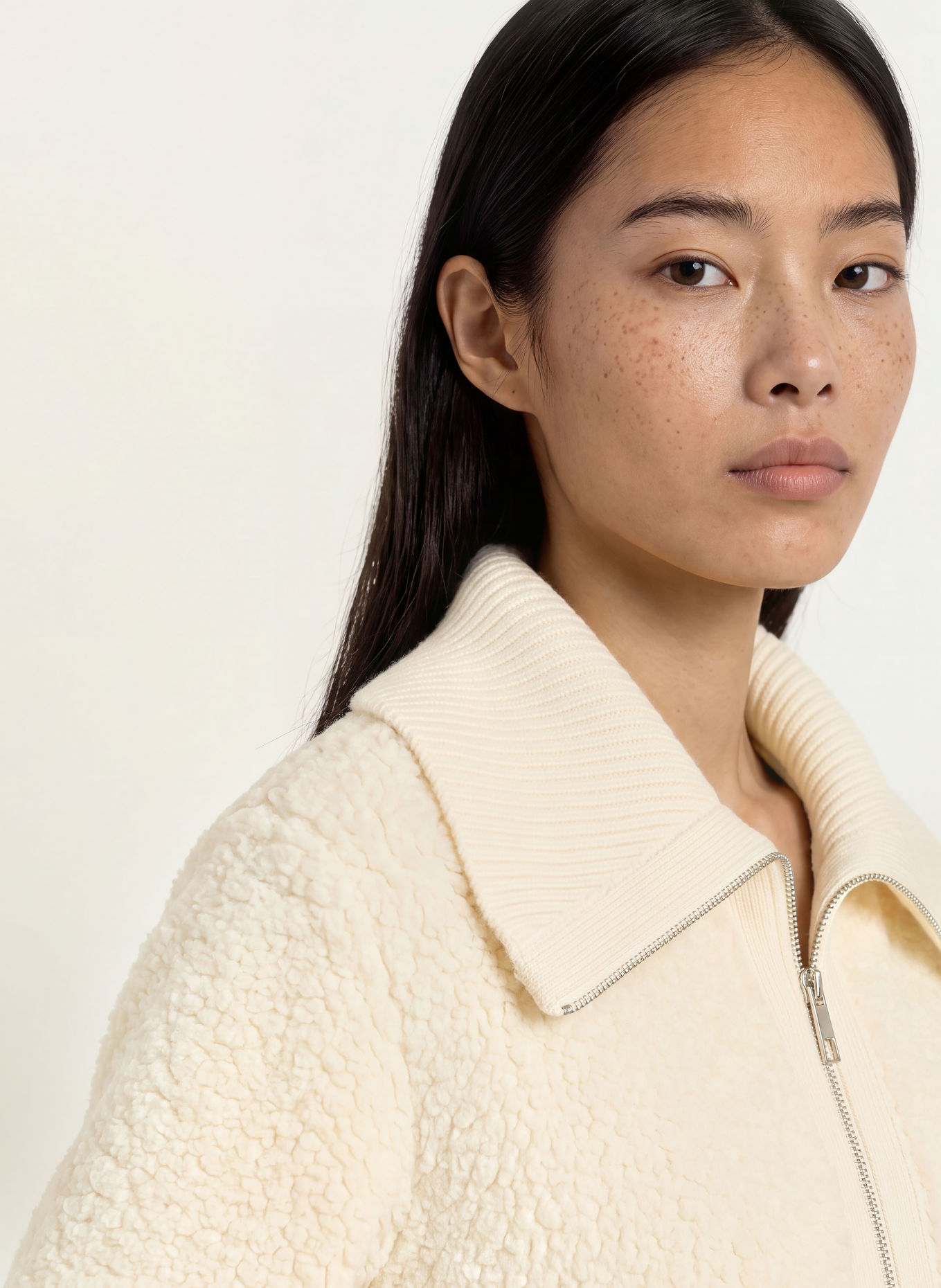 darling harbour Gilet en mélange de matières: OFFWHITE