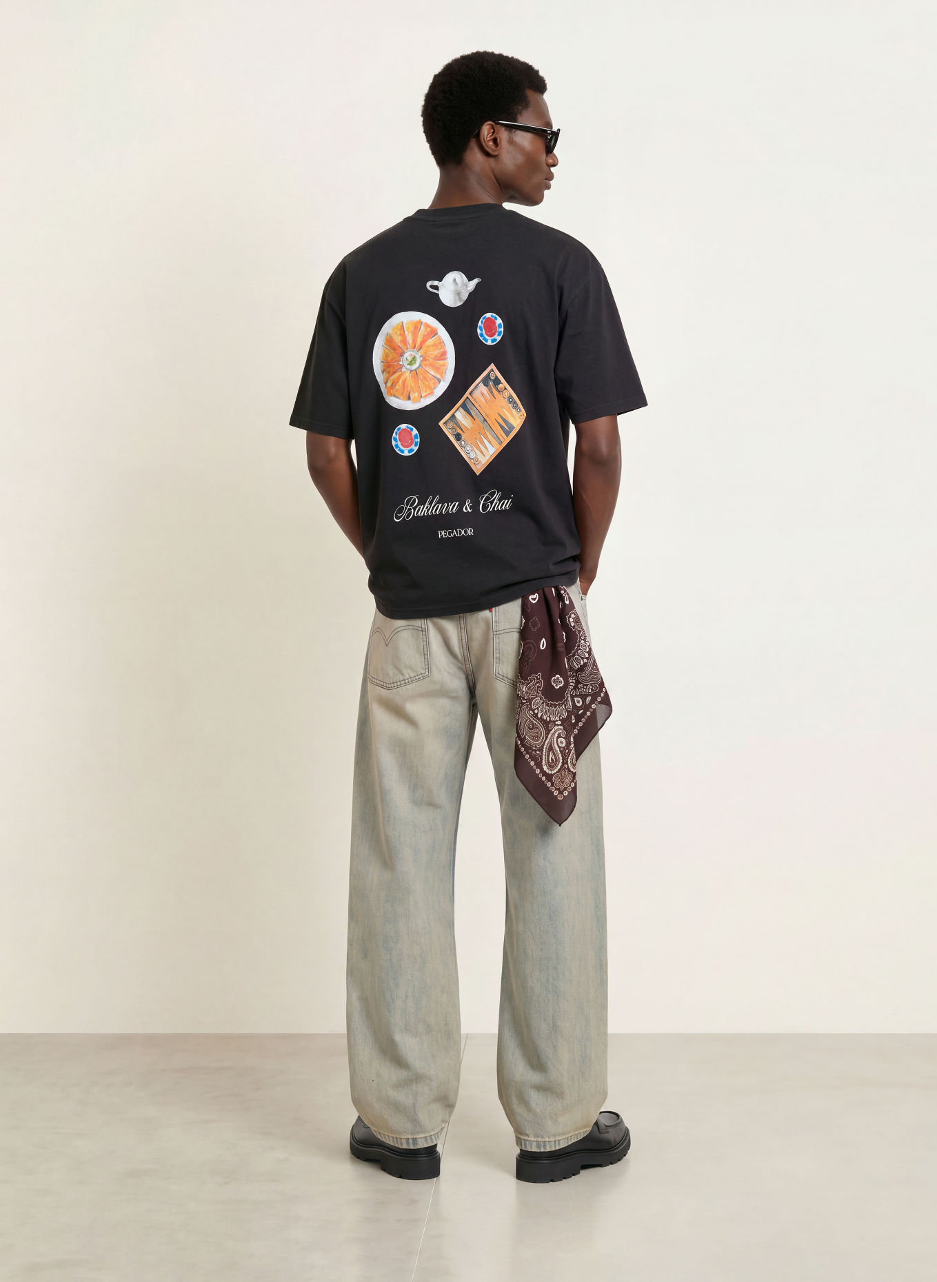 PEGADOR Oversized-shirt RAPINO: ZWART