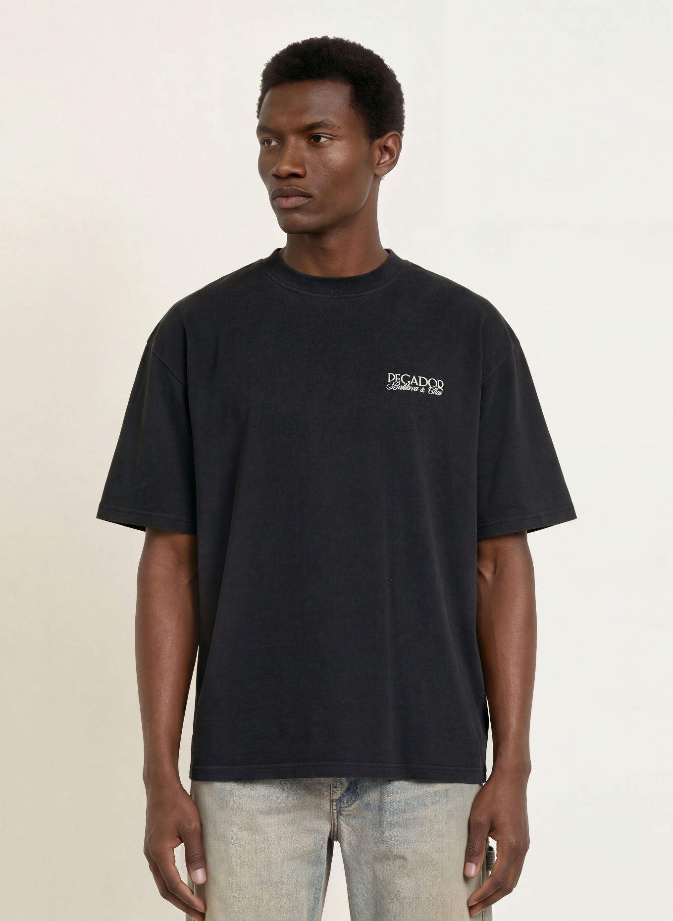 PEGADOR Oversized-shirt RAPINO: ZWART