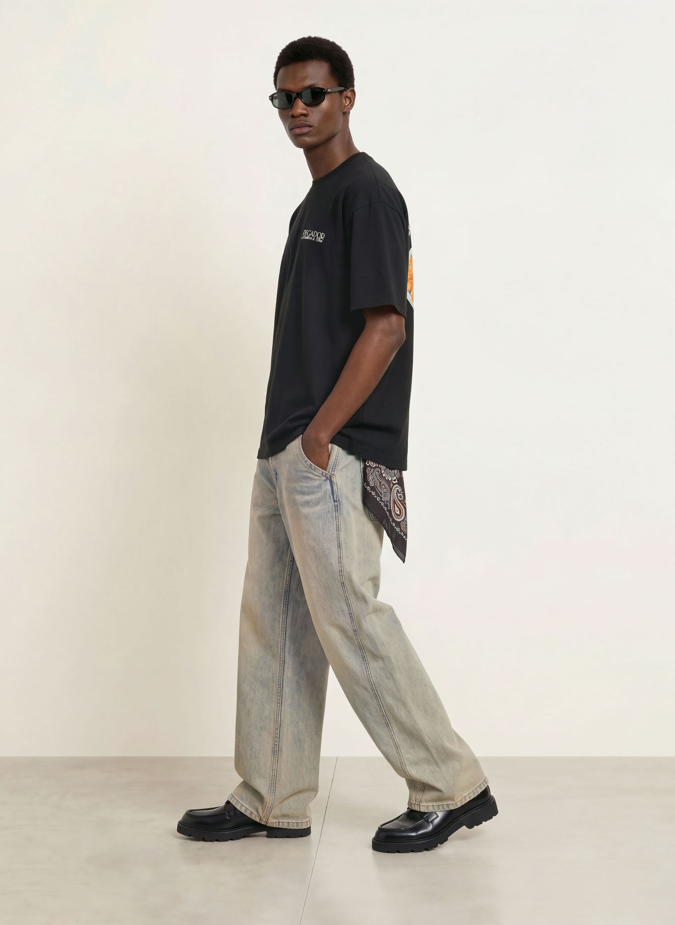 PEGADOR Oversized-shirt RAPINO: ZWART