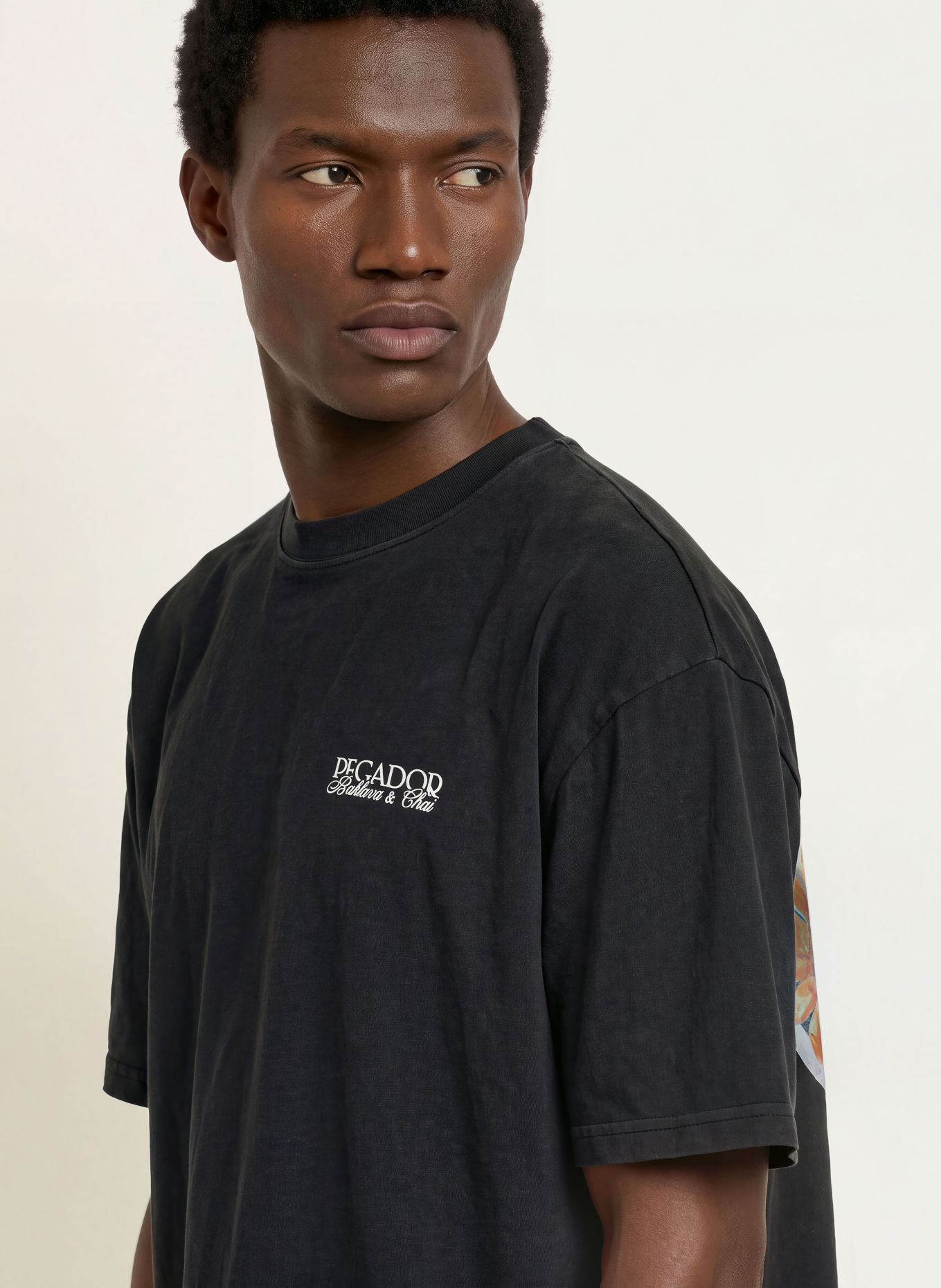 PEGADOR Oversized-shirt RAPINO: ZWART
