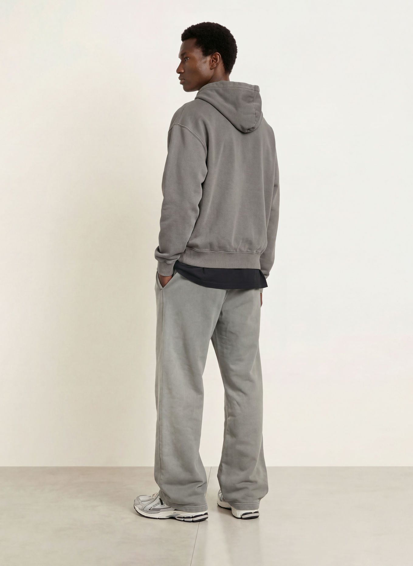 PEGADOR Oversized hoodie: DONKERGRIJS