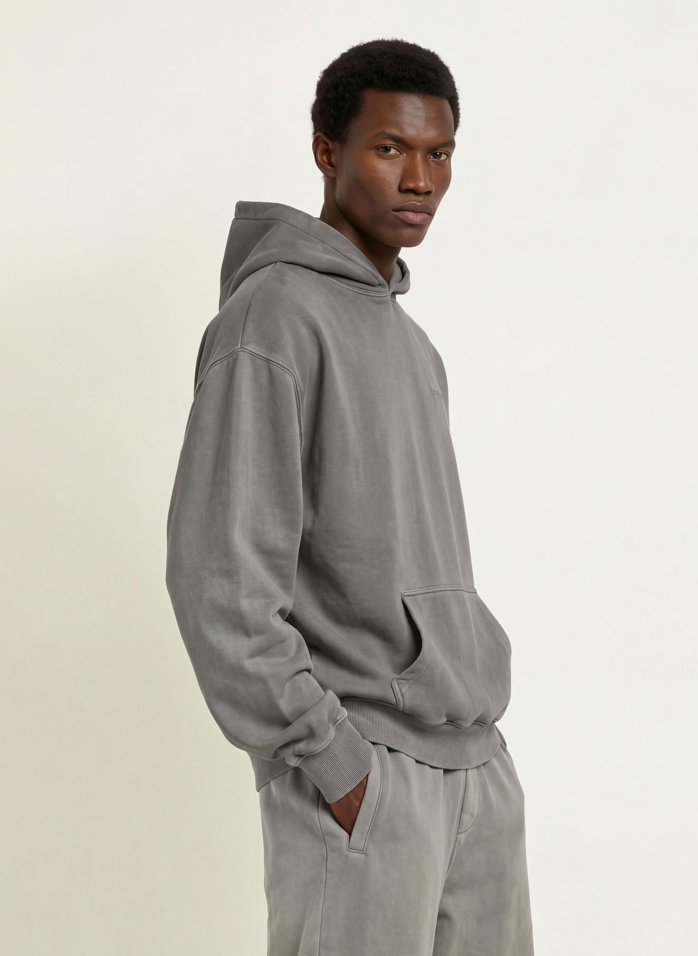 PEGADOR Oversized hoodie: DONKERGRIJS