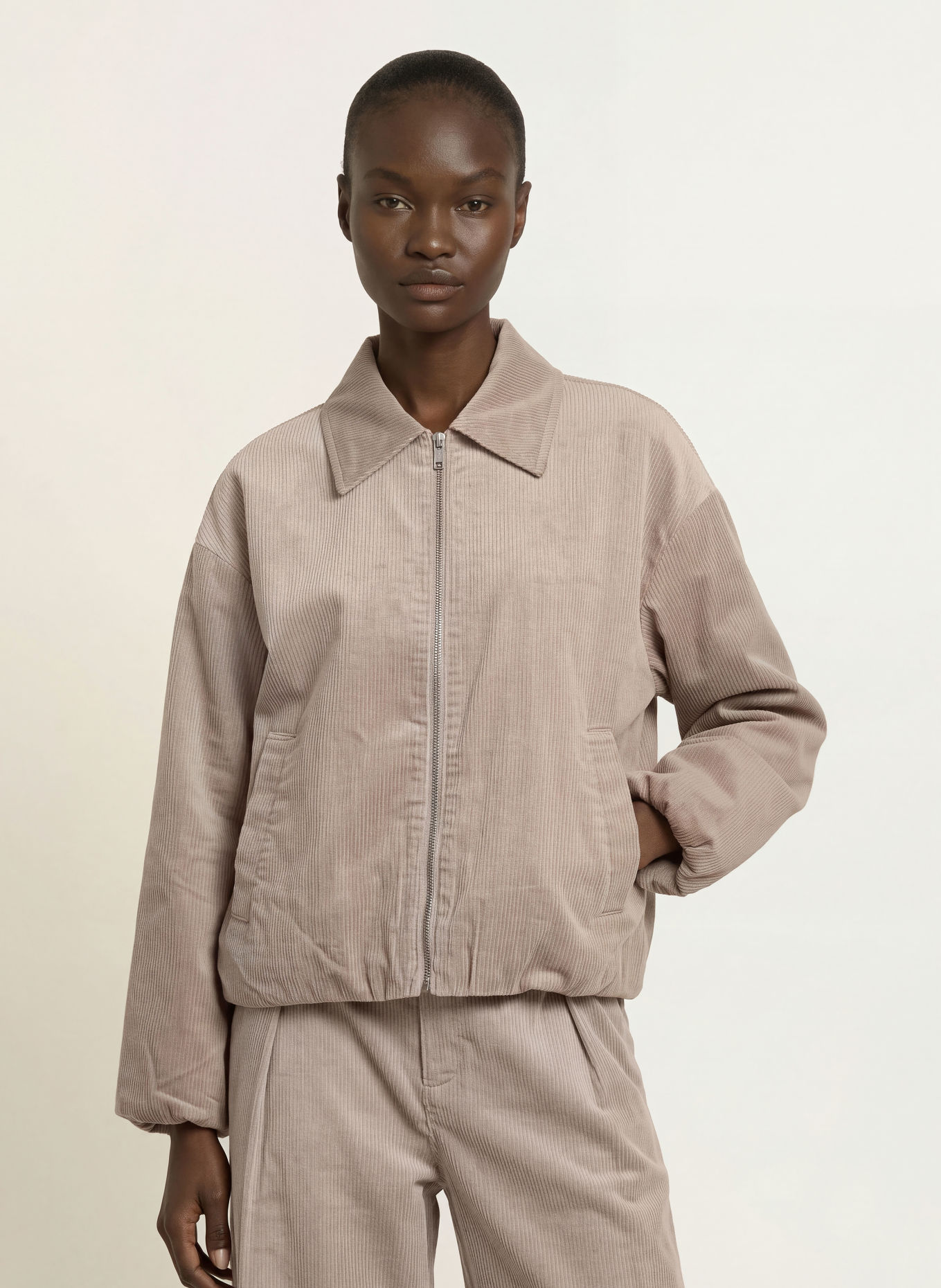 InWear Cordblouson HALIMAIW: HELLBRAUN