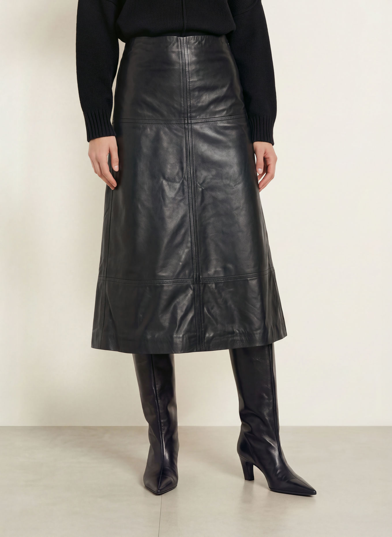 InWear Lederrock CELINAIW: SCHWARZ