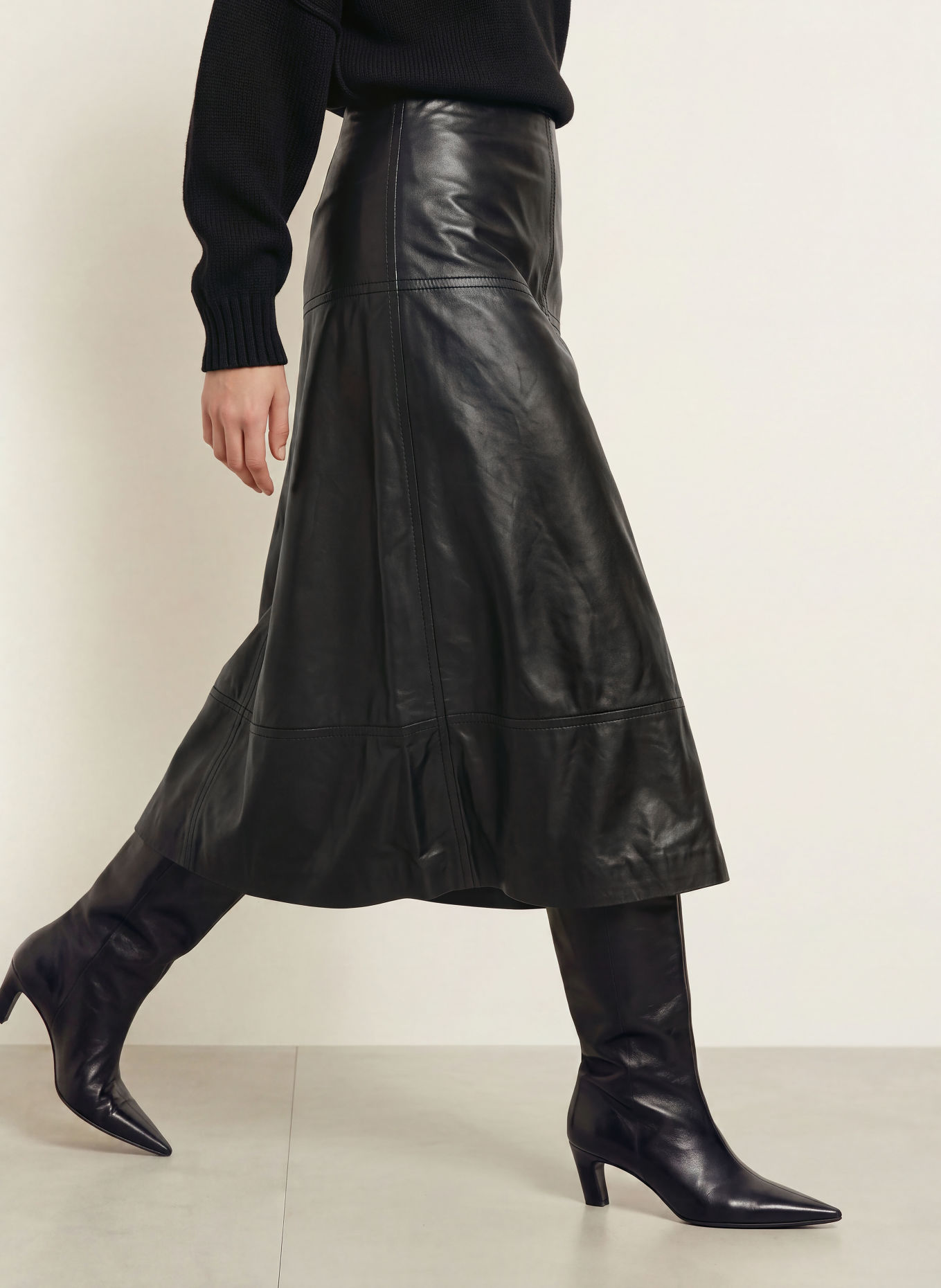 InWear Lederrock CELINAIW: SCHWARZ