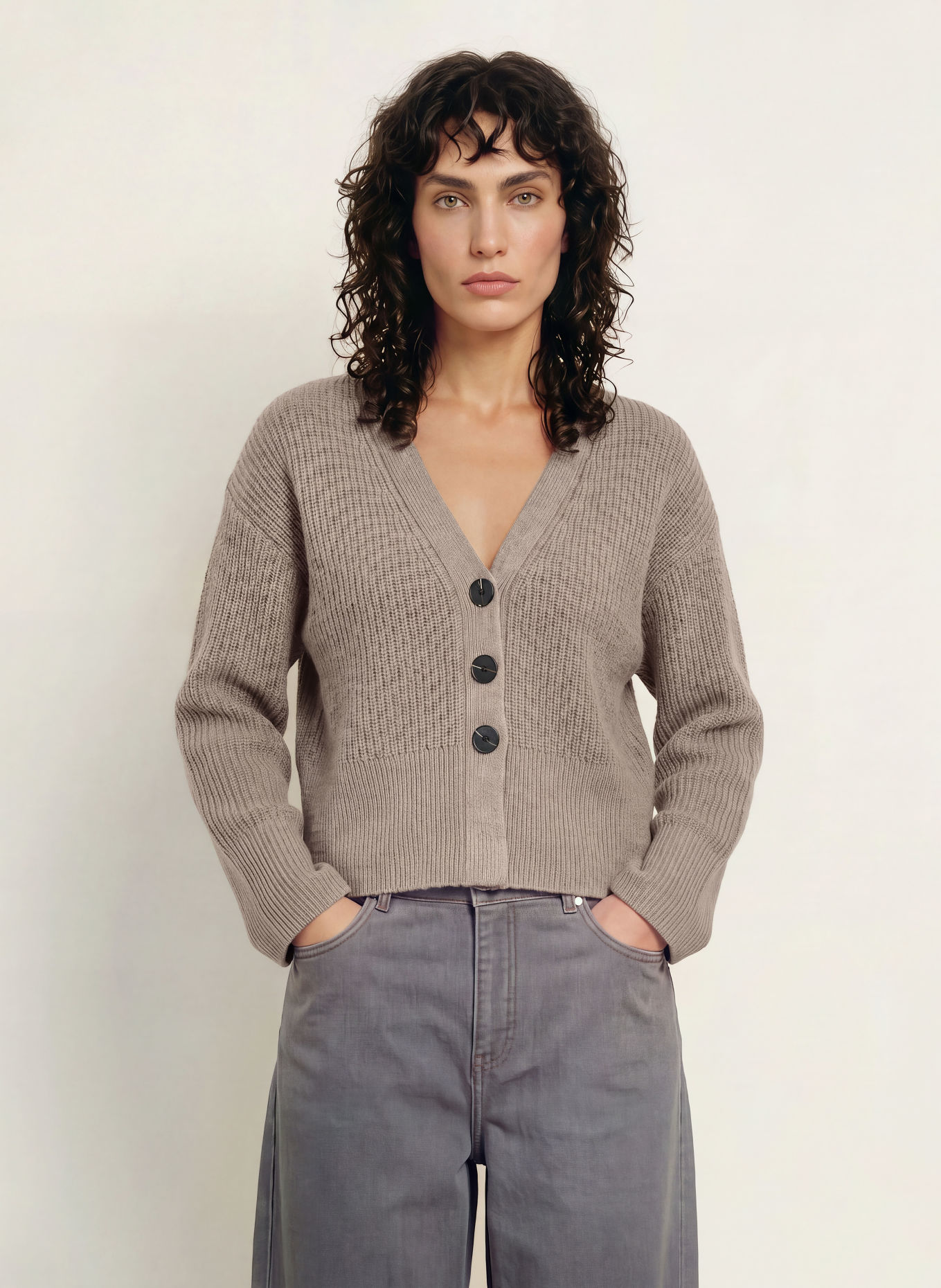 InWear Strickjacke NOOMIIW: TAUPE