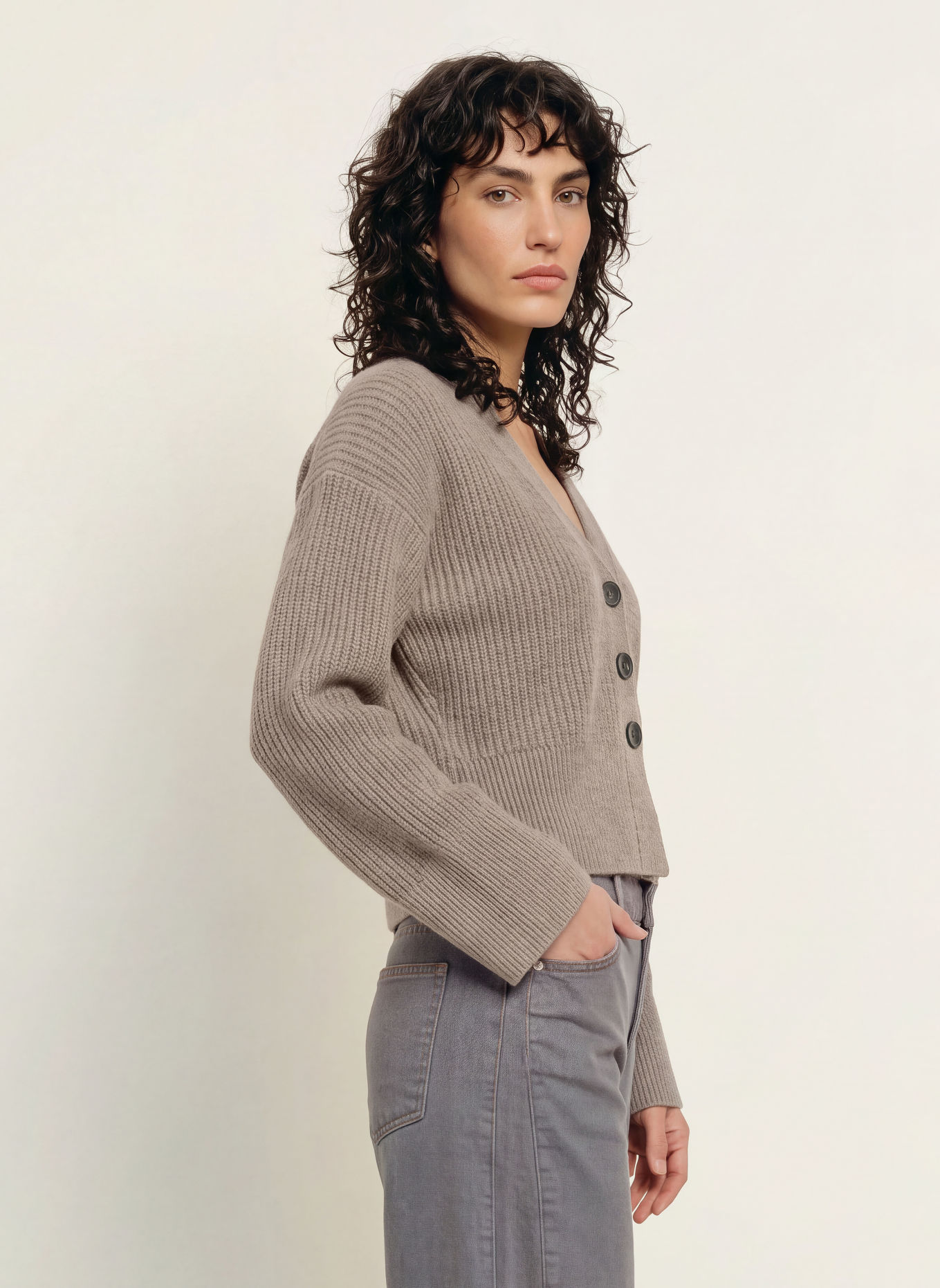 InWear Strickjacke NOOMIIW: TAUPE