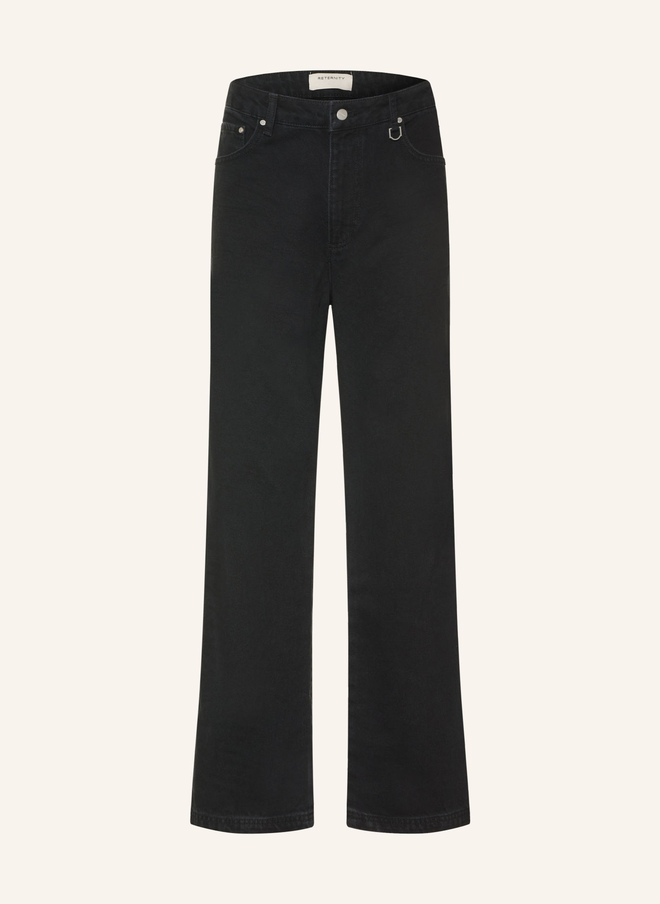 RETERNITY Jeans ESSENTIAL Straight Fit: DEEP BLACK