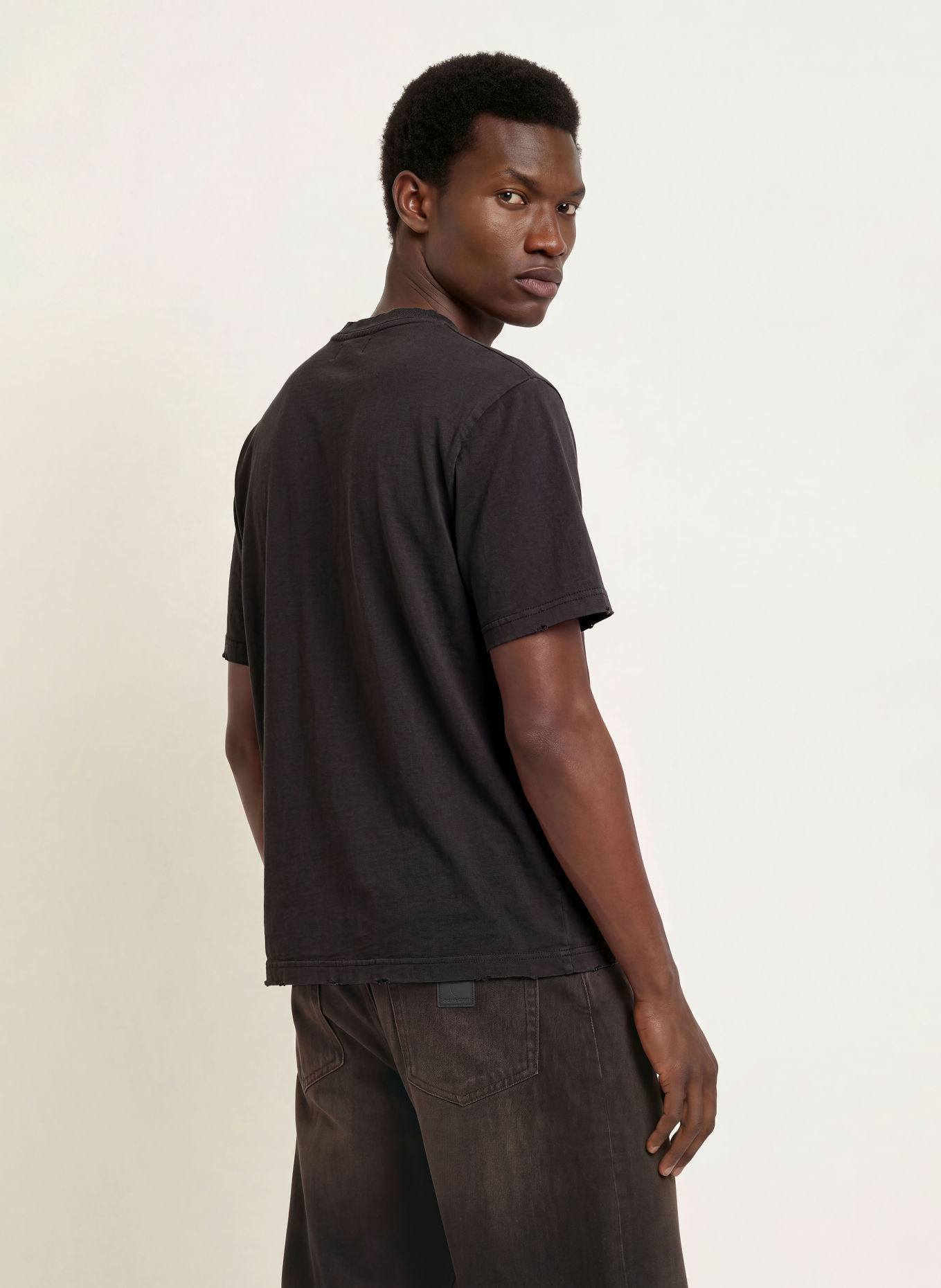 RETERNITY T-shirt AERO: DONKERGRIJS / ROOD