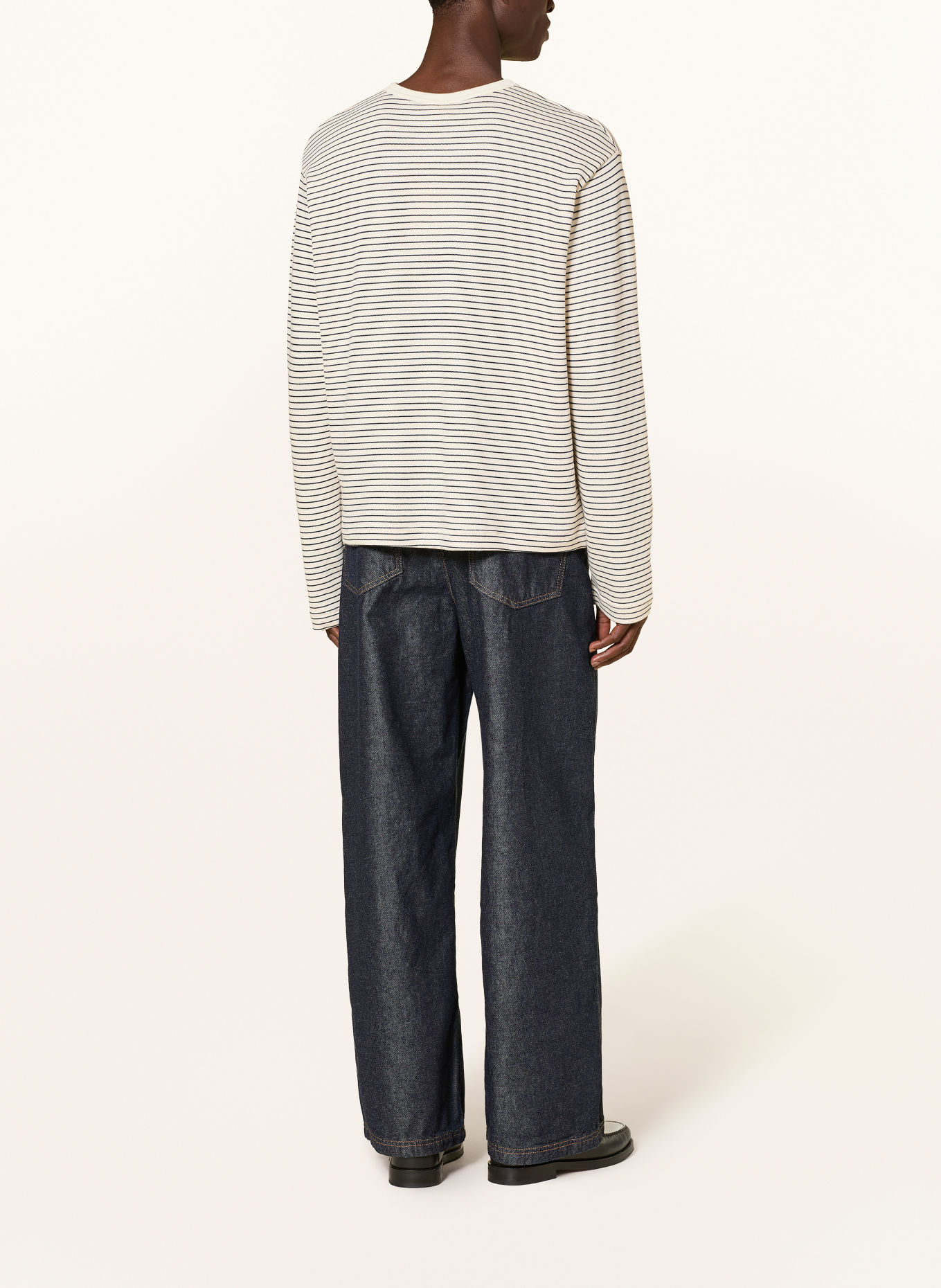 RETERNITY Sweatshirt: CRÈME / DONKERBLAUW