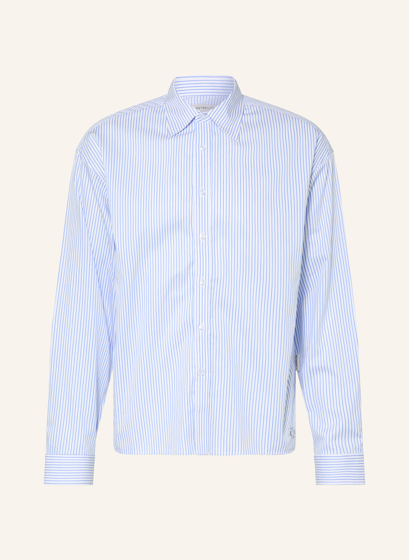 RETERNITY Chemise BOULEVARD Comfort Fit: BLEU CLAIR / BLANC