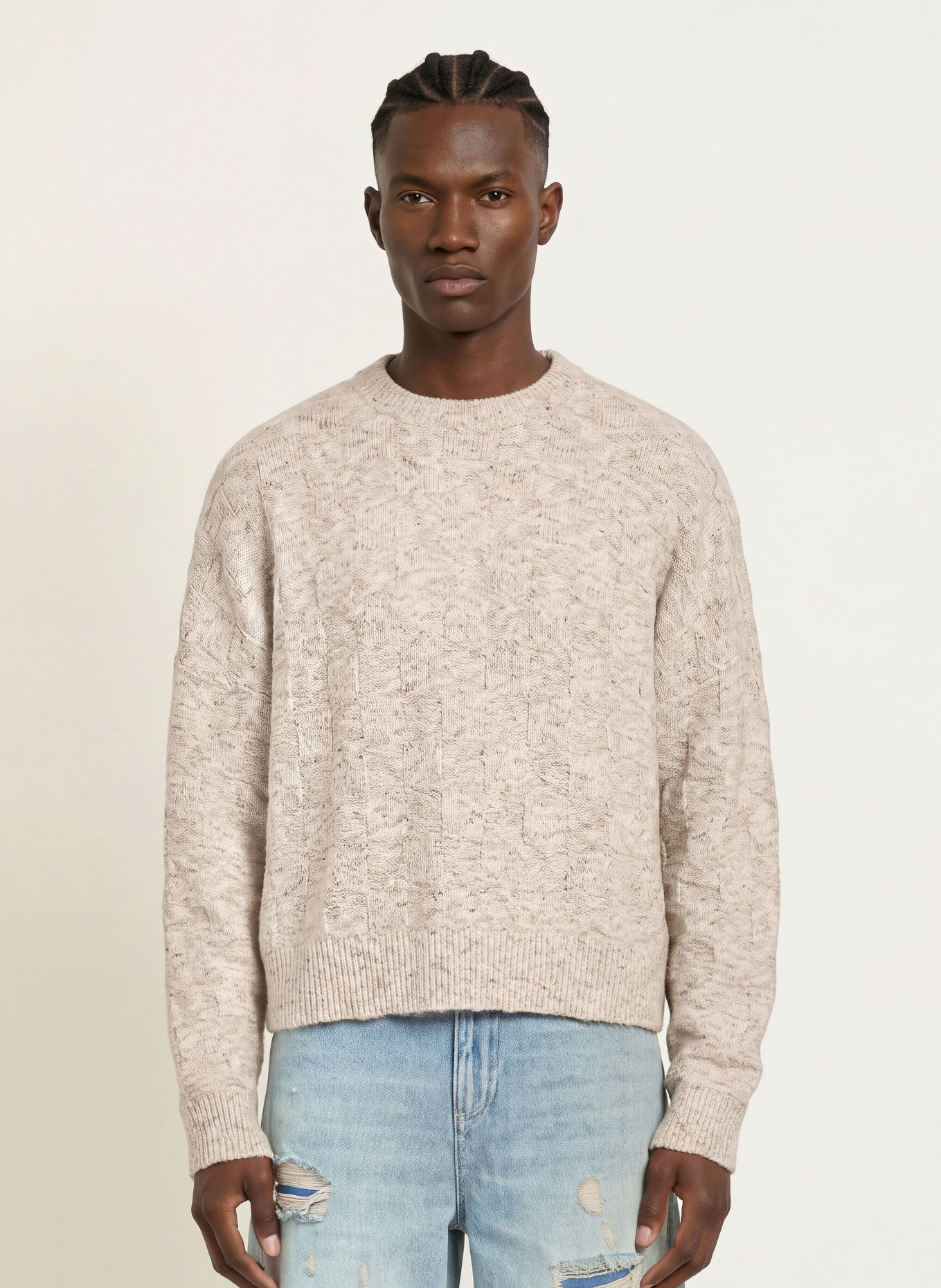 RETERNITY Trui ARTISAN: BEIGE / GRIJS