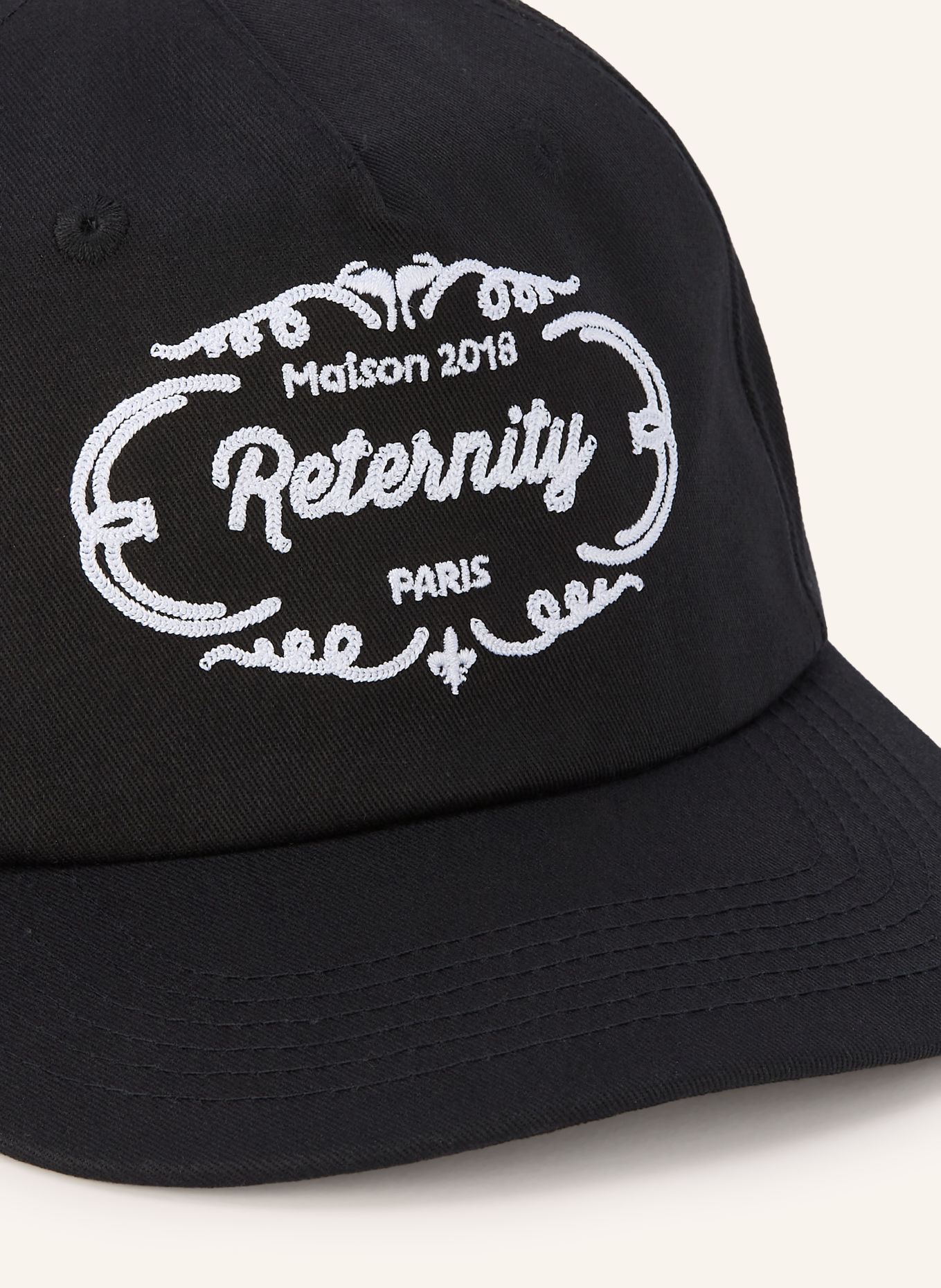 RETERNITY Cap 75 WOOL SNAPBACK: ČERNÁ