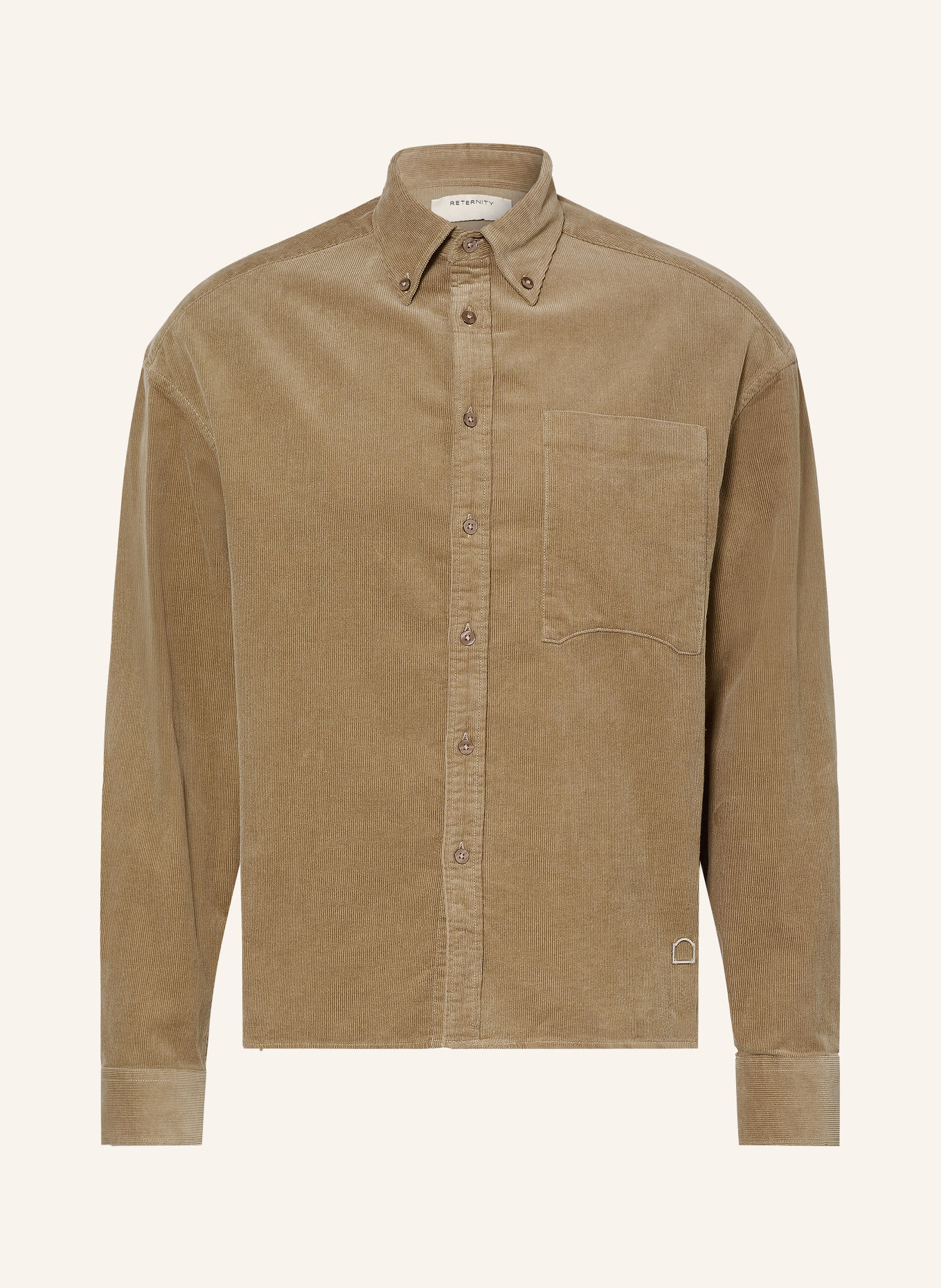 RETERNITY Cordoverhemd SIGNE Comfort Fit: BRUIN