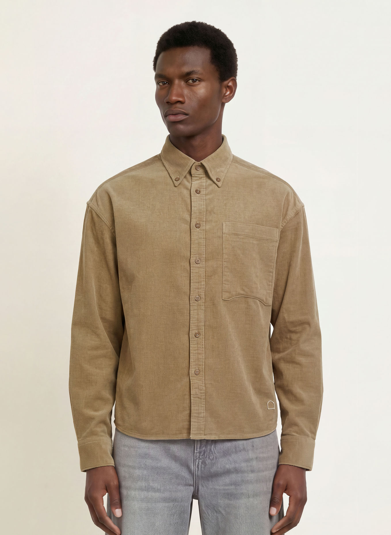 RETERNITY Cordoverhemd SIGNE Comfort Fit: BRUIN