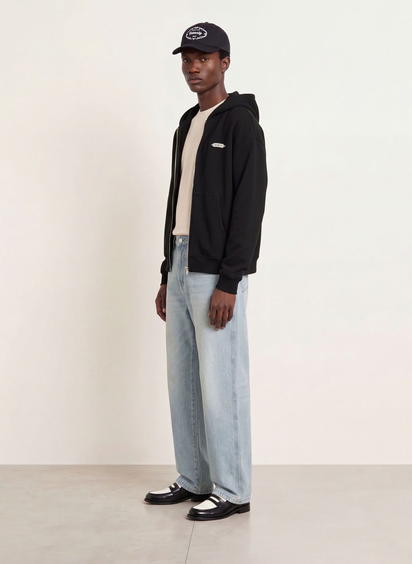 RETERNITY Sweatvest L'ATELIER: ZWART
