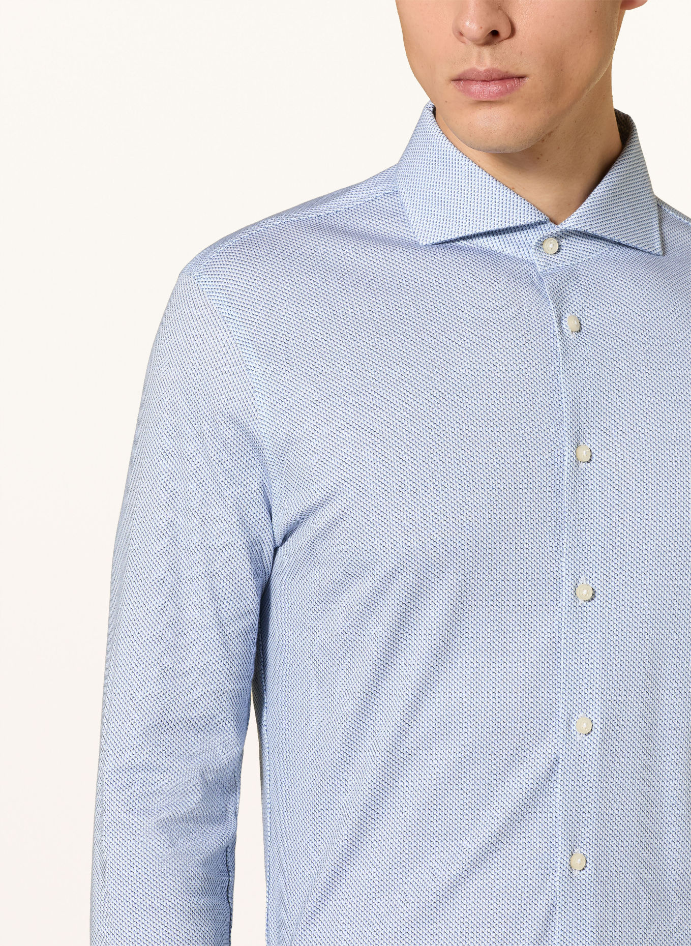 DESOTO Slim-Fit Jersey Shirt: LIGHT BLUE