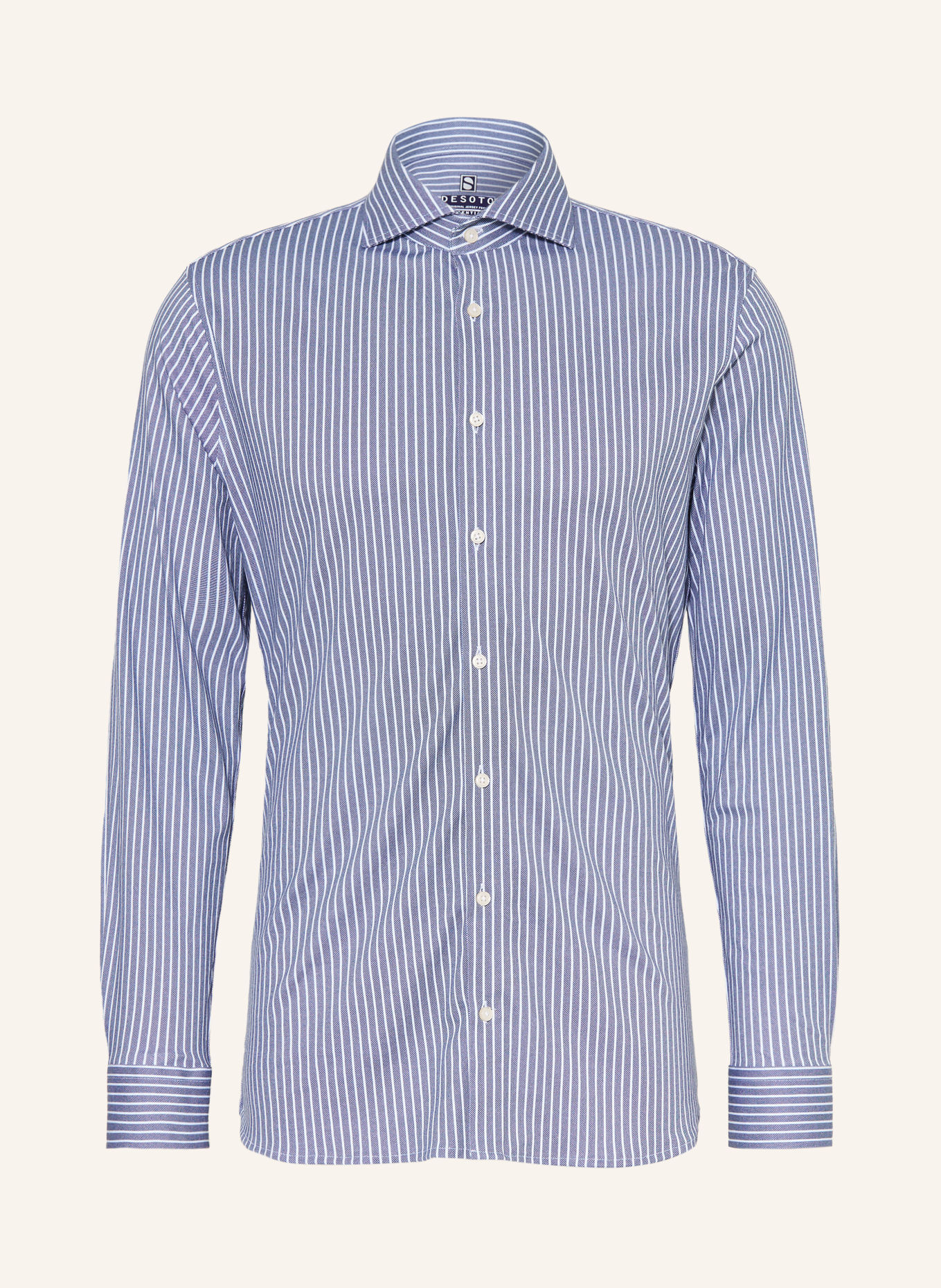 DESOTO Slim-Fit Shirt: BLUE / WHITE