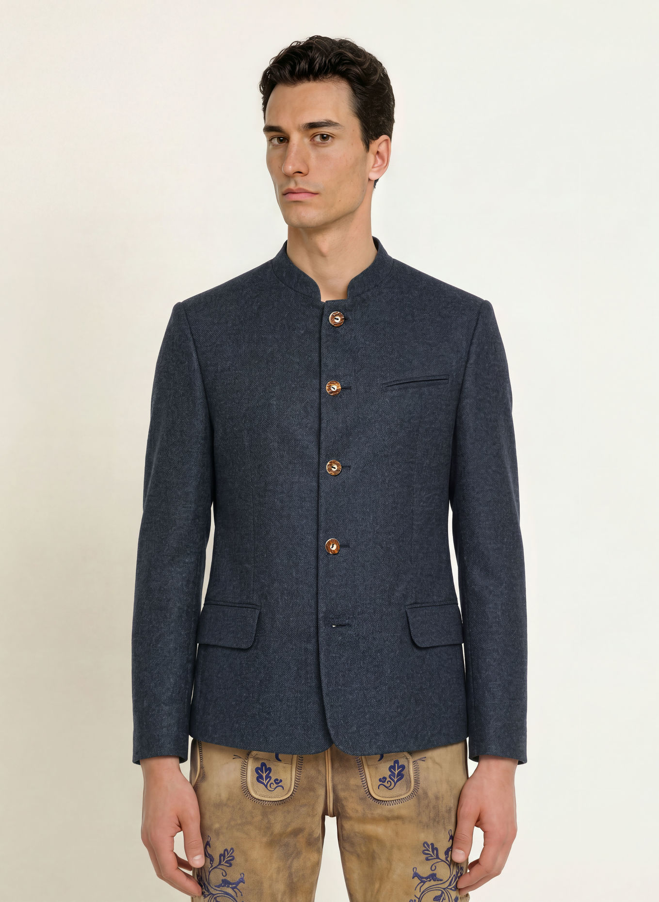 Grasegger Janker AMALFO Regular Fit: BLAUW