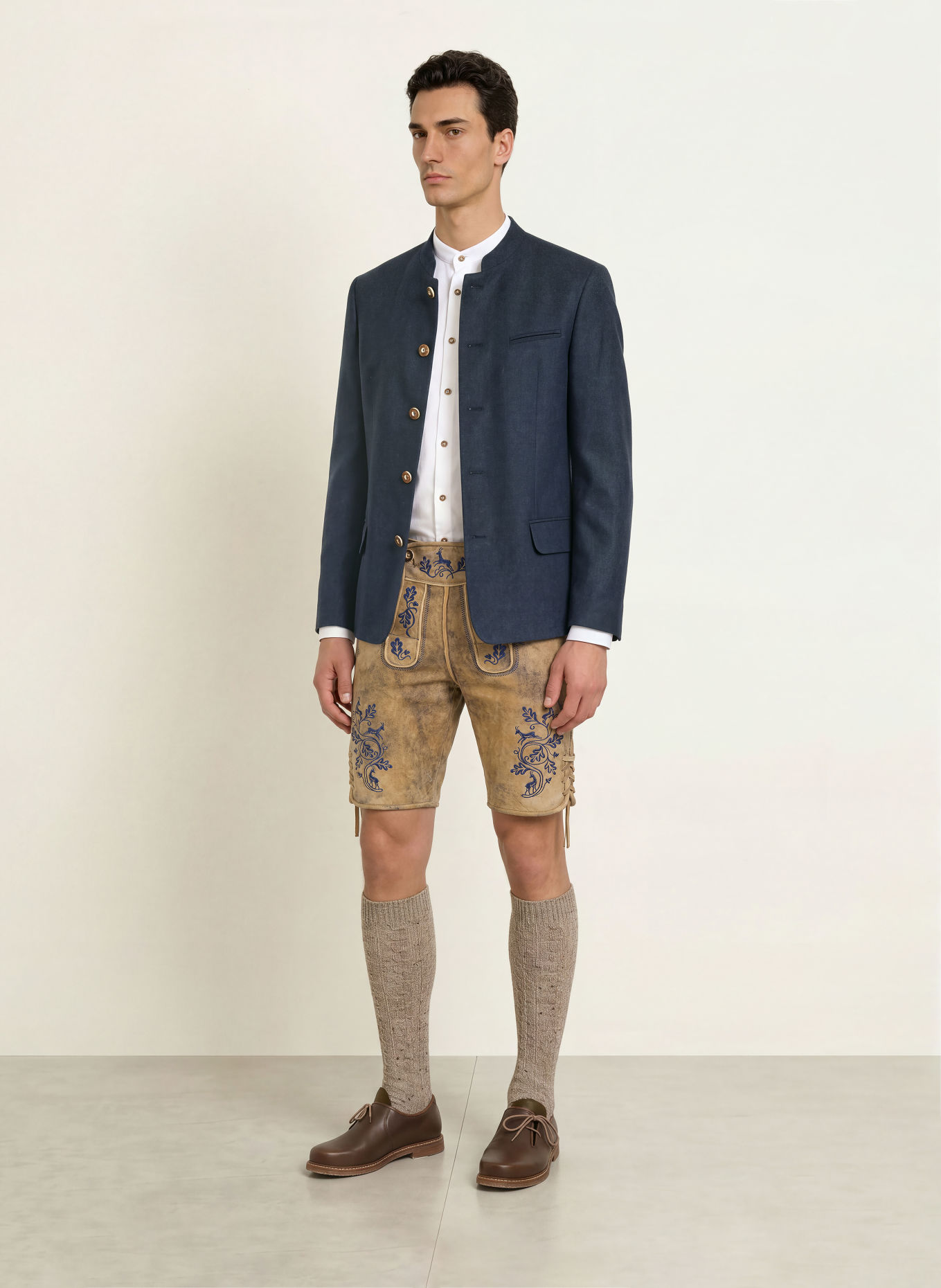 Grasegger Janker AMALFO Regular Fit: BLAUW