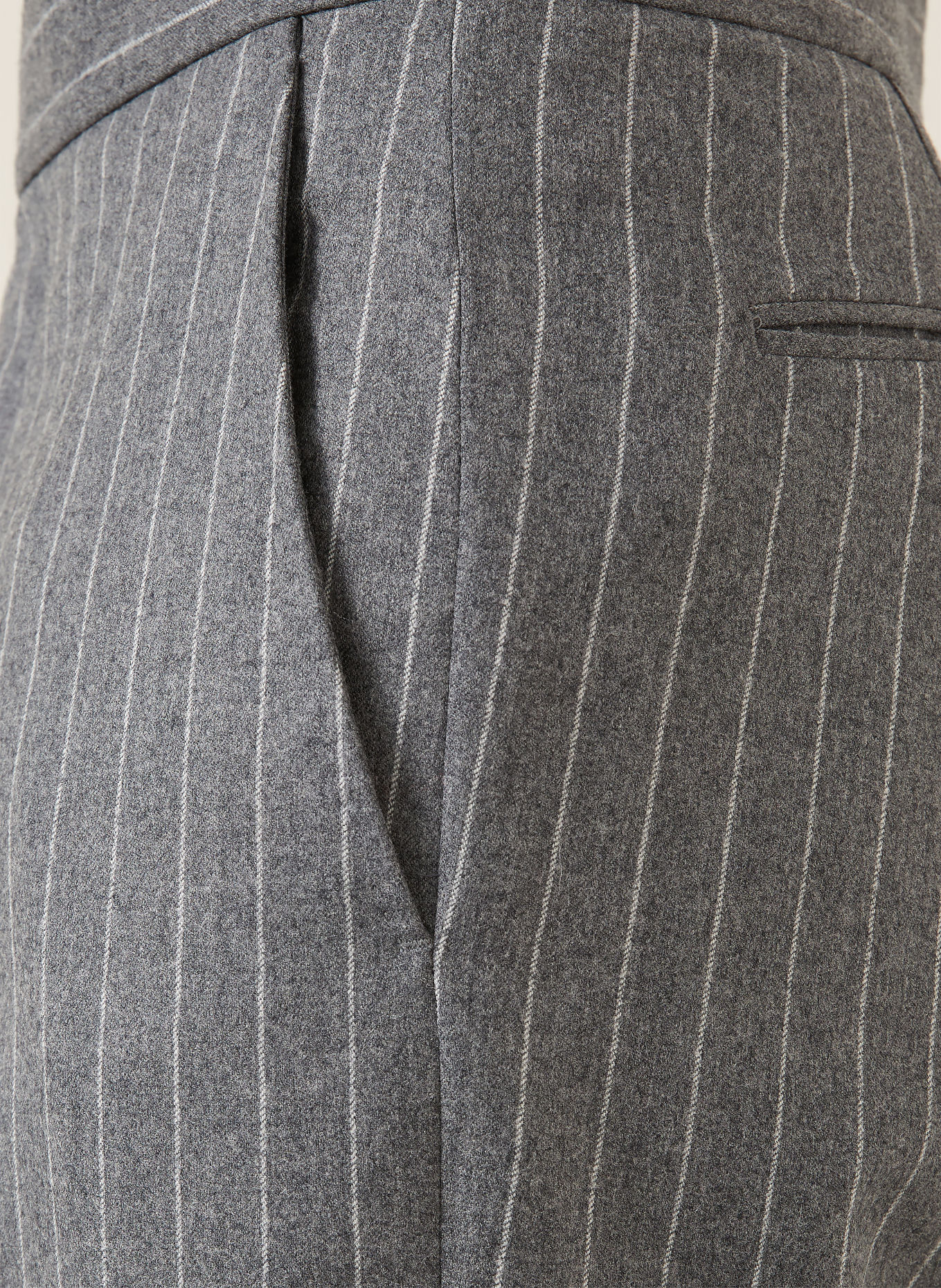 TOM FORD Hose Regular Fit: GRAU / WEISS