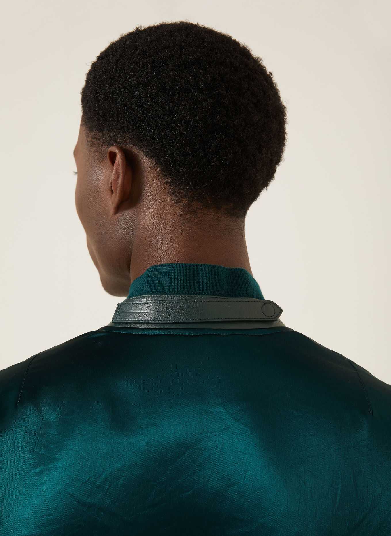 TOM FORD Satin Blouson: DARK GREEN