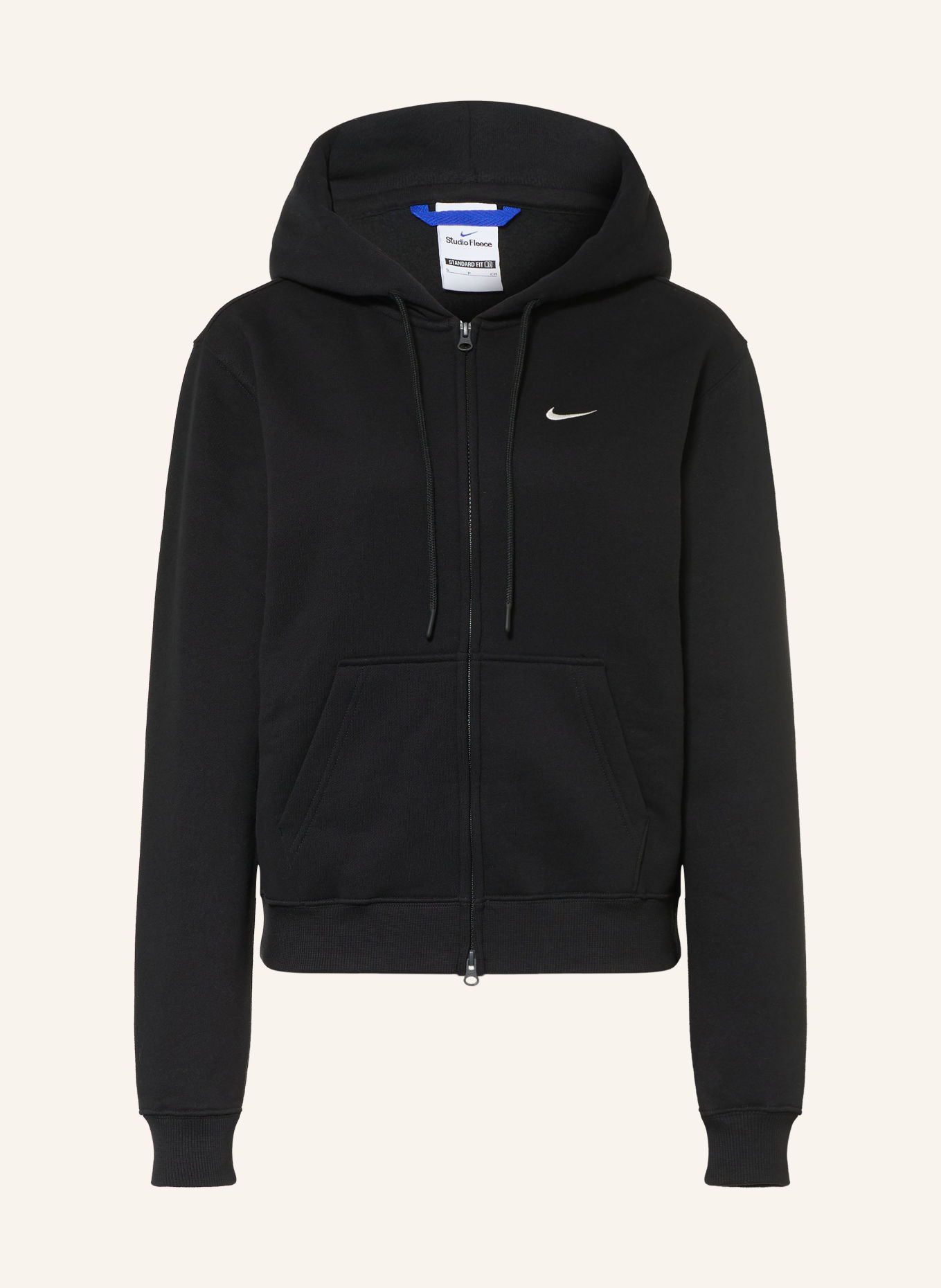 Nike STUDIO Zip-up sweatshirt: BLACK