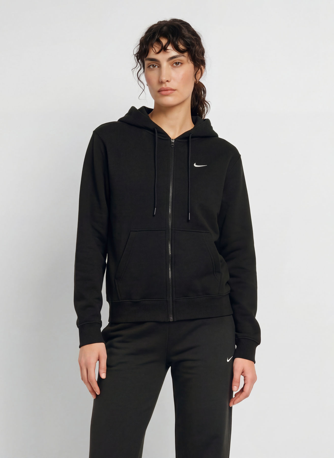 Nike STUDIO Zip-up sweatshirt: BLACK