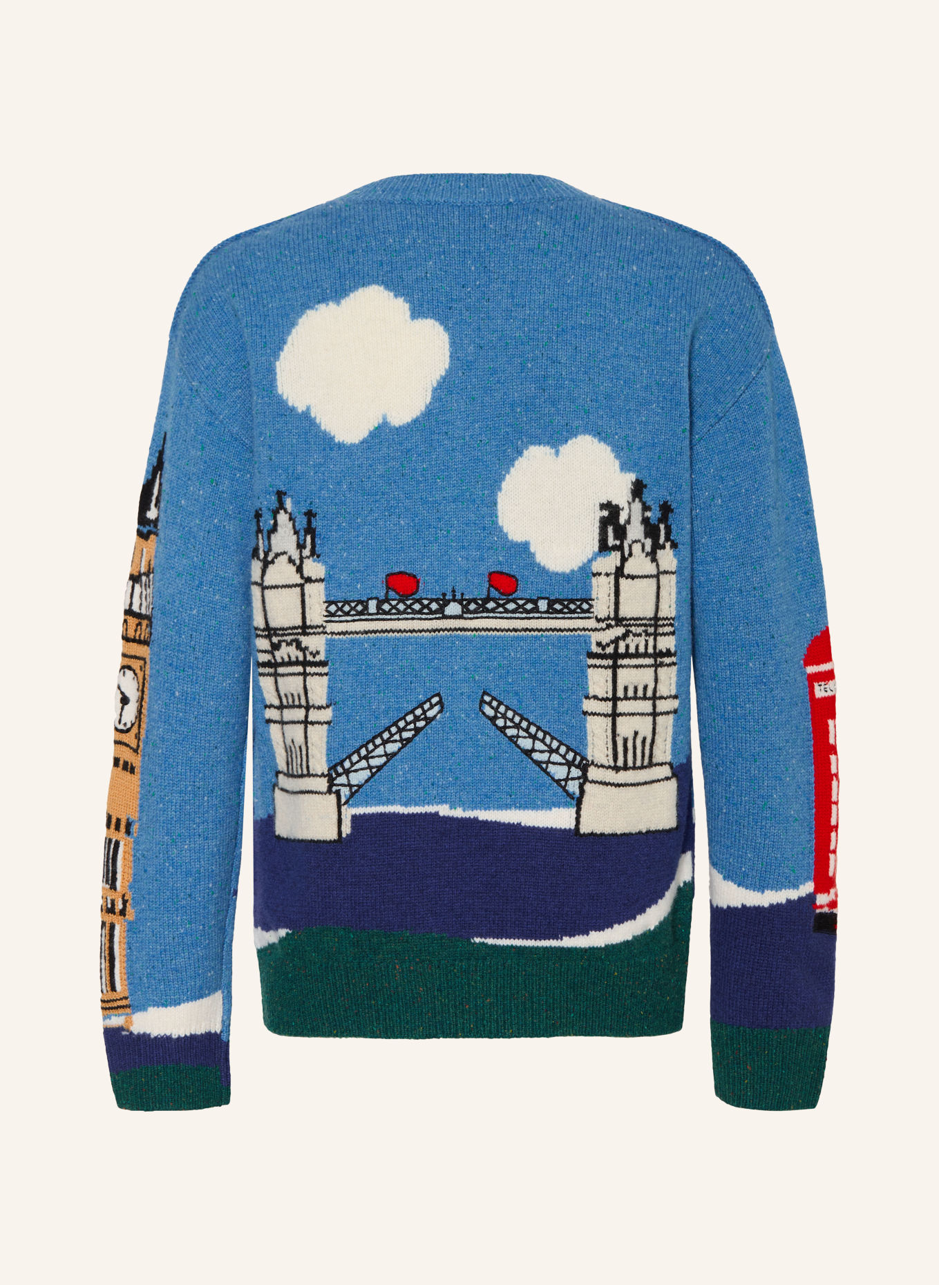 BURBERRY Sweater: BLUE / RED / WHITE