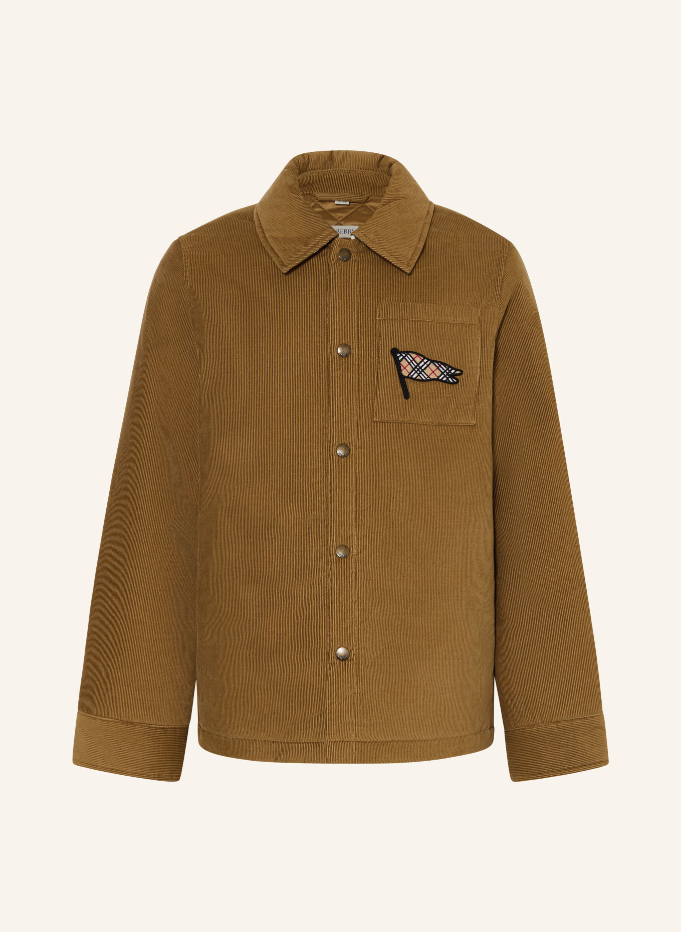 BURBERRY Corduroy overshirt: BEIGE