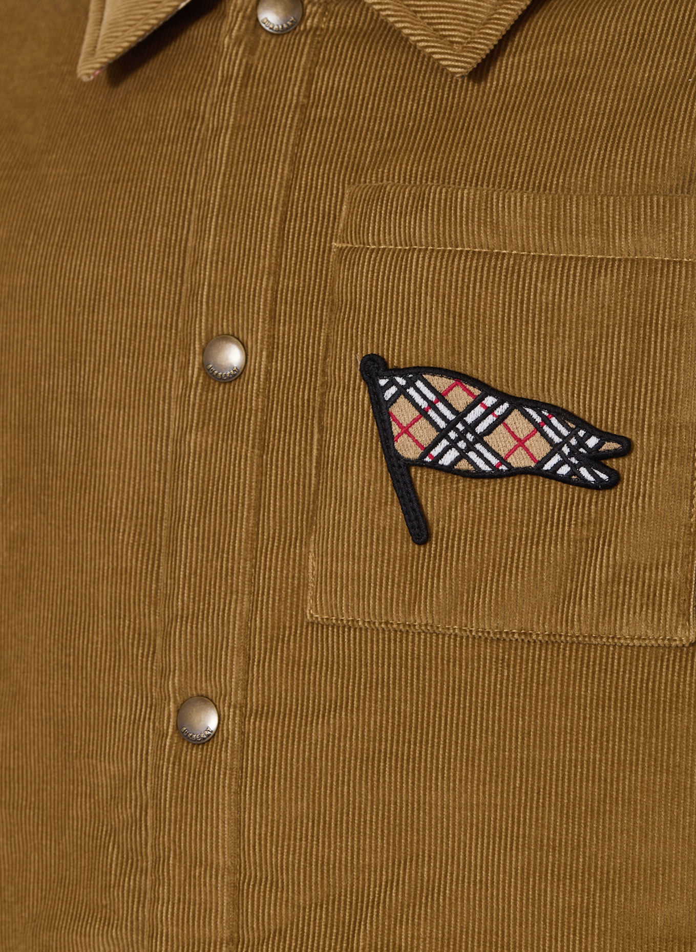 BURBERRY Corduroy overshirt: BEIGE