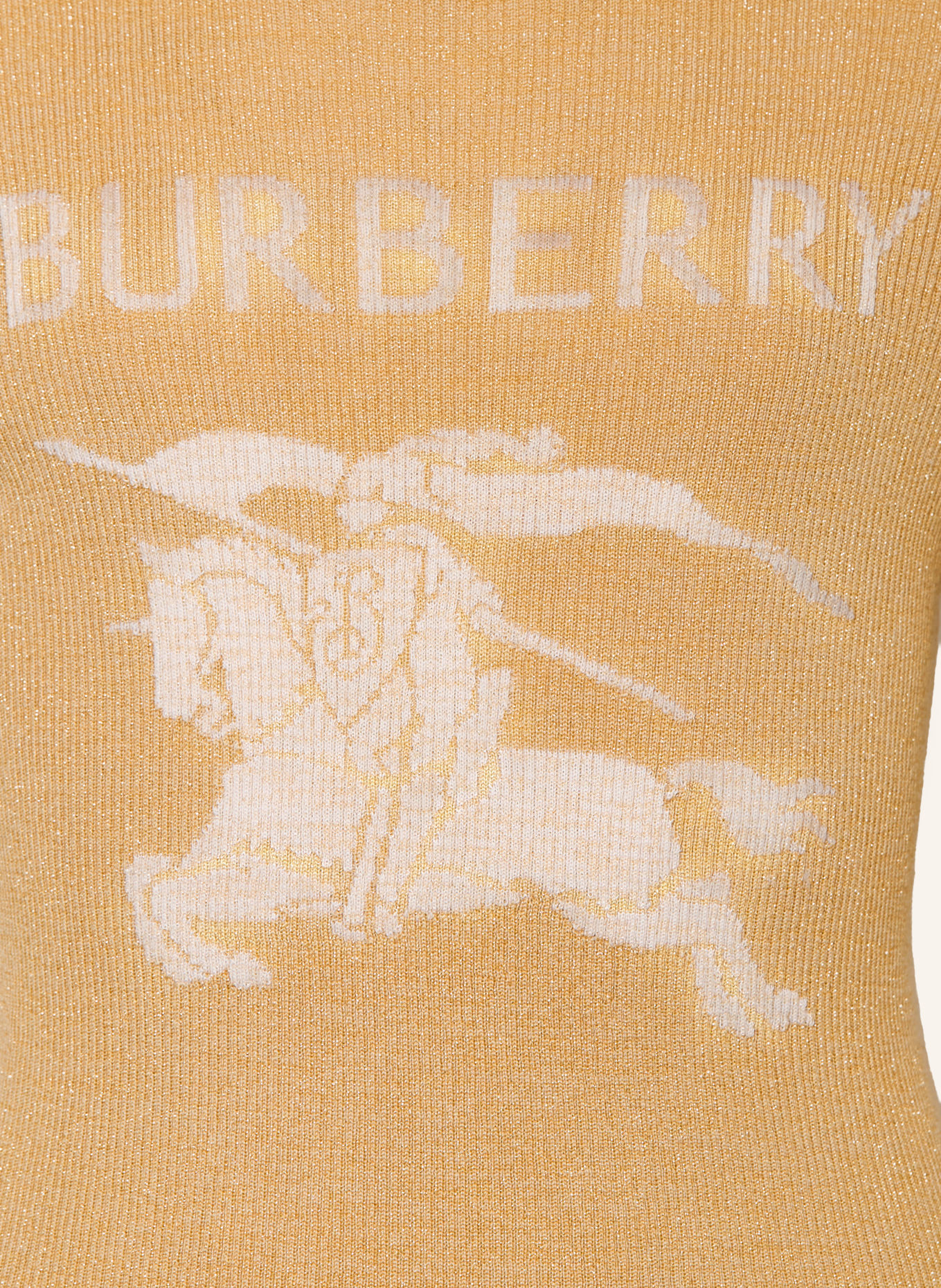 BURBERRY Sweaters with glitter yarn: BEIGE / WHITE