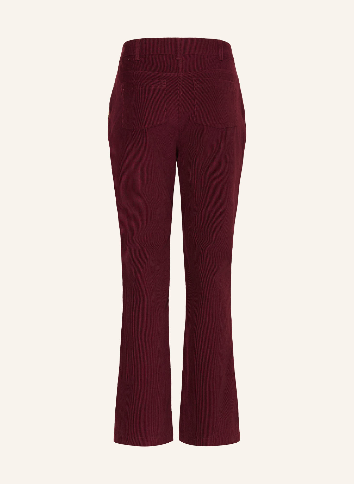BURBERRY STEVIE Cord Pants: DARK RED