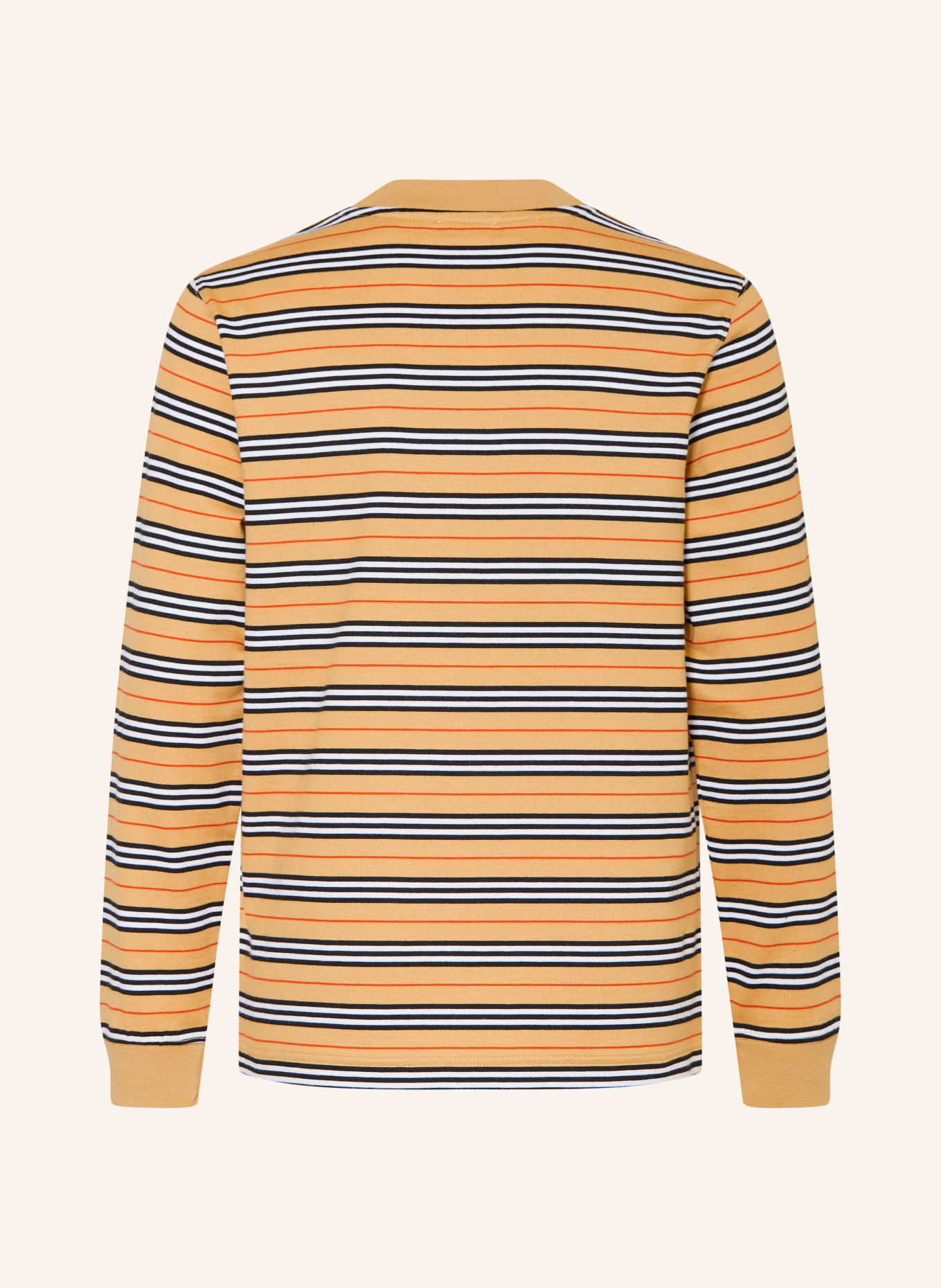 BURBERRY Long-sleeve shirt: BEIGE / RED / BLACK