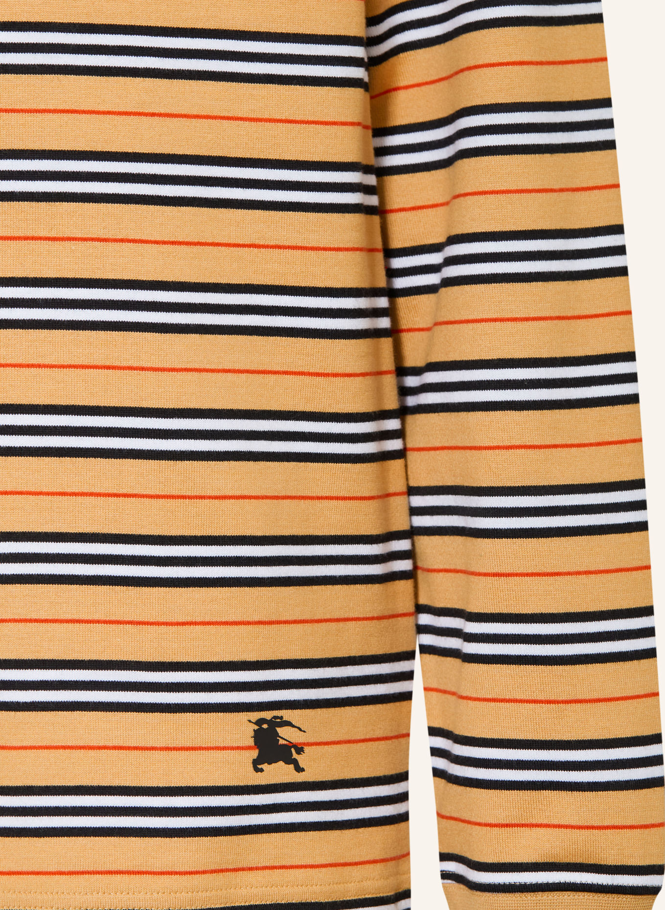 BURBERRY Long-sleeve shirt: BEIGE / RED / BLACK
