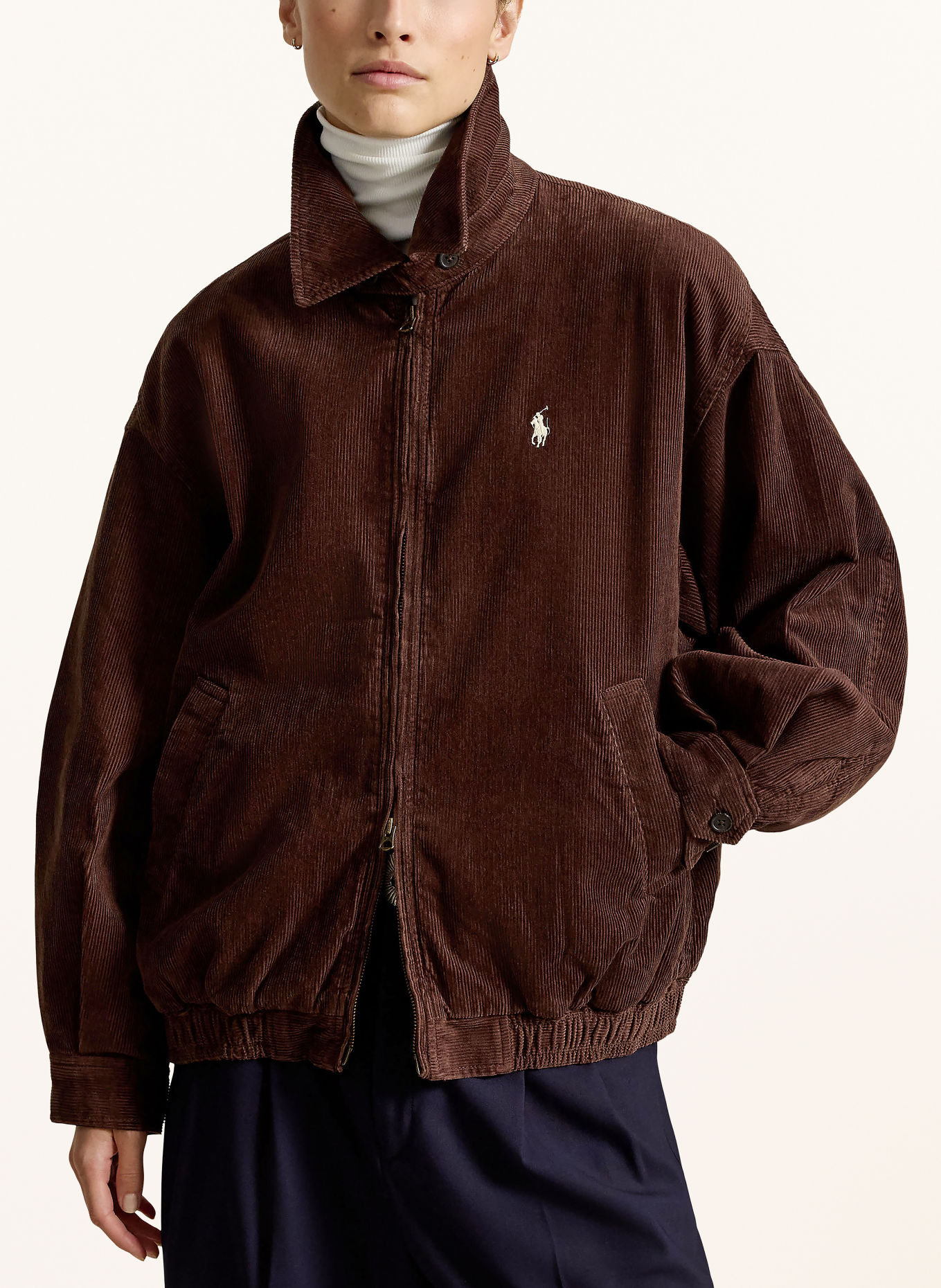 POLO RALPH LAUREN Corduroy blouson: MARRON FONCÉ