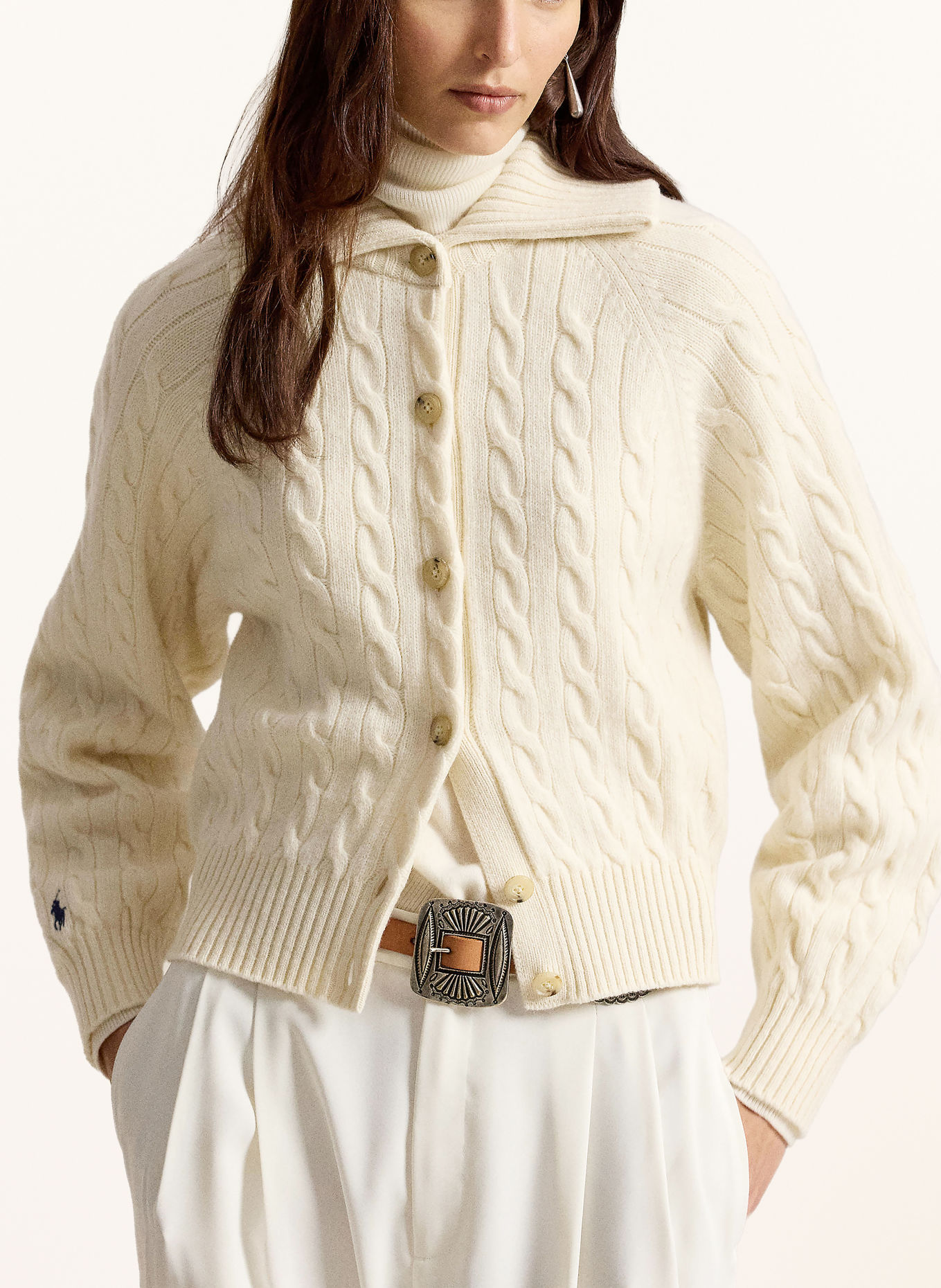 POLO RALPH LAUREN Cardigan: CREAM