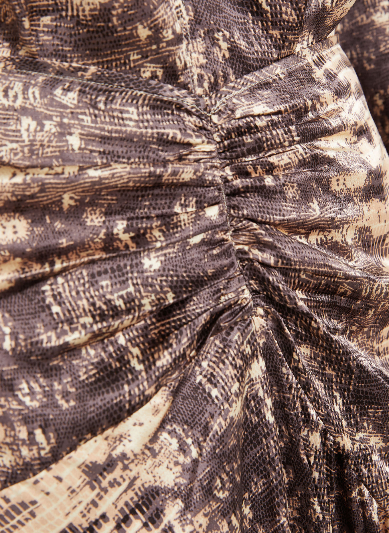 ISABEL MARANT Jupe en satin LAREN en soie: BEIGE / TAUPE