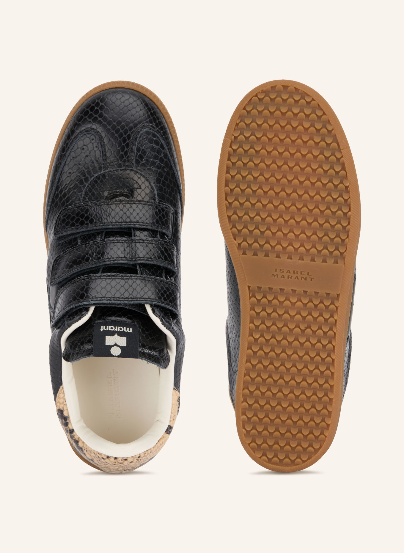 ISABEL MARANT Sneaker BETH: SCHWARZ / BEIGE