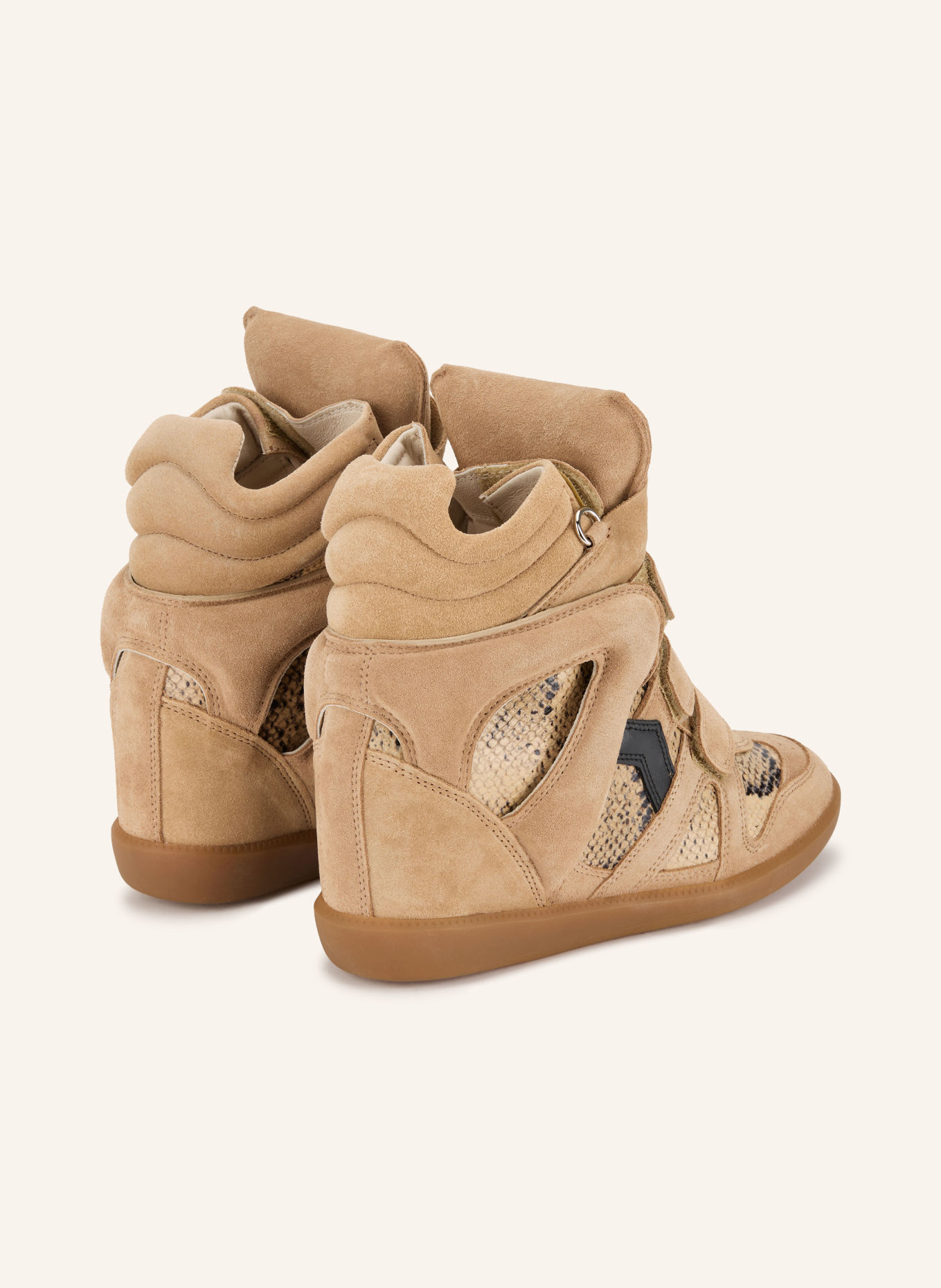 ISABEL MARANT Hightop-Sneaker BEKETT: CAMEL / SCHWARZ