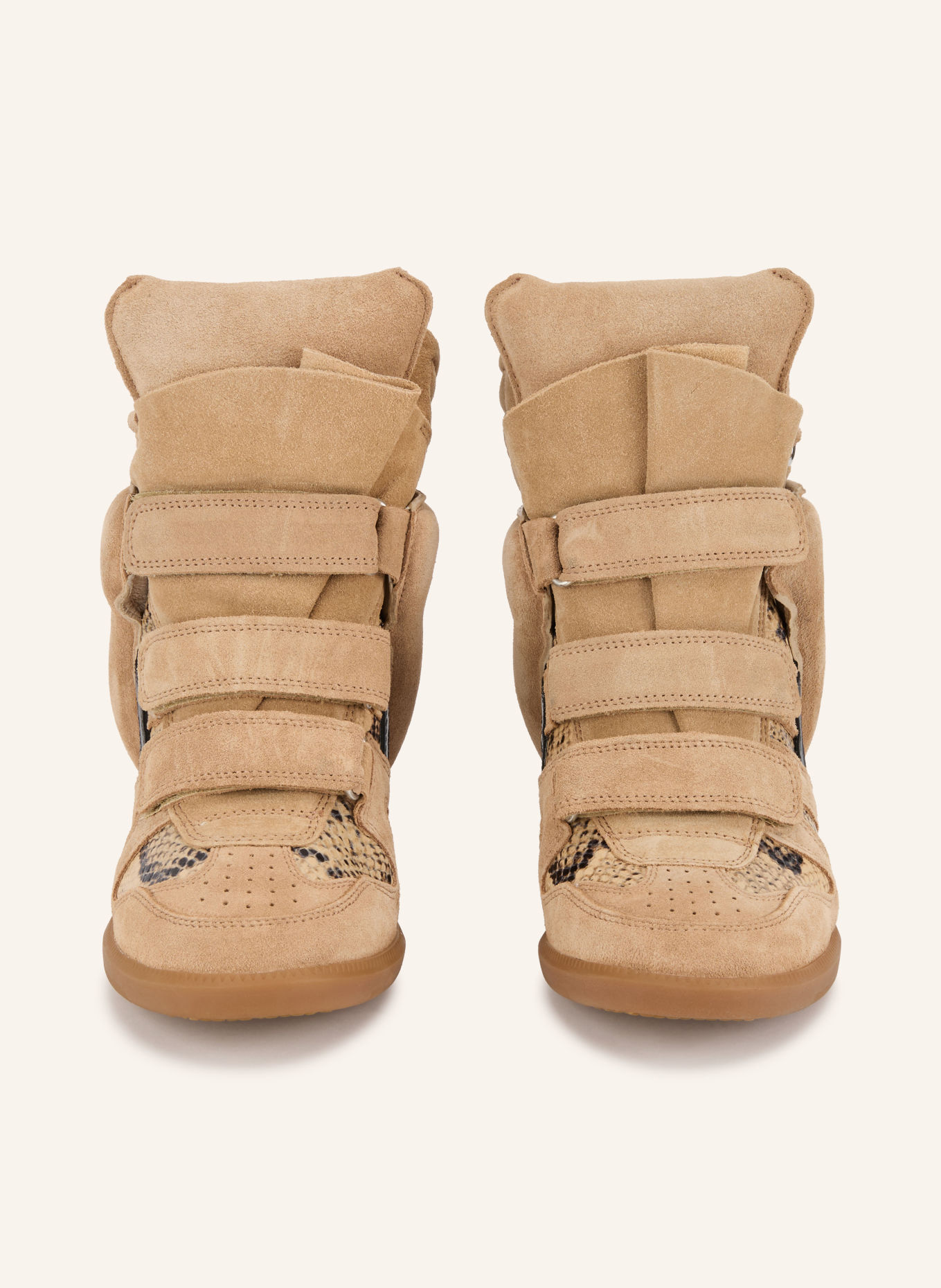 ISABEL MARANT Hightop-Sneaker BEKETT: CAMEL / SCHWARZ
