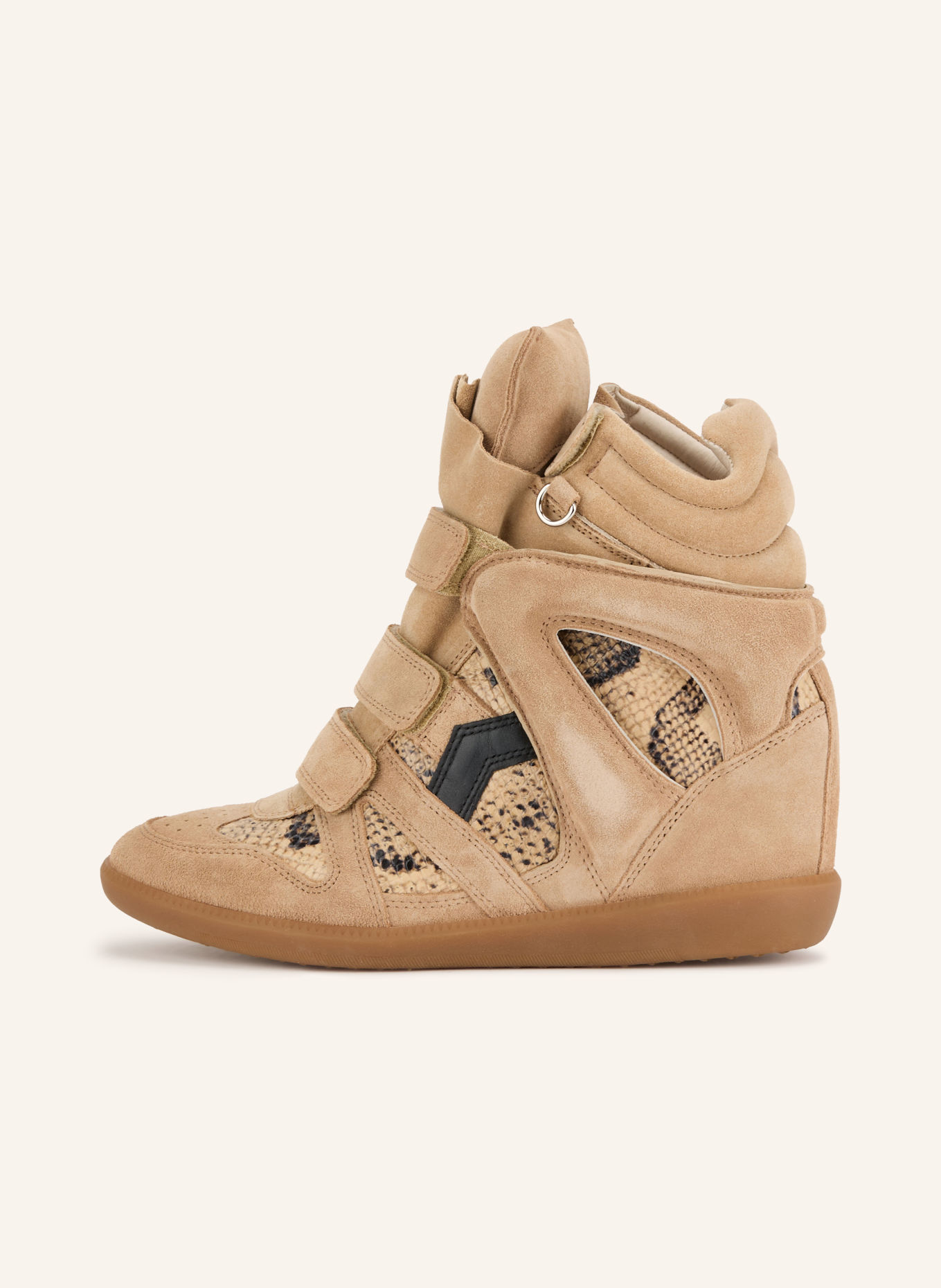 ISABEL MARANT Hightop-Sneaker BEKETT: CAMEL / SCHWARZ